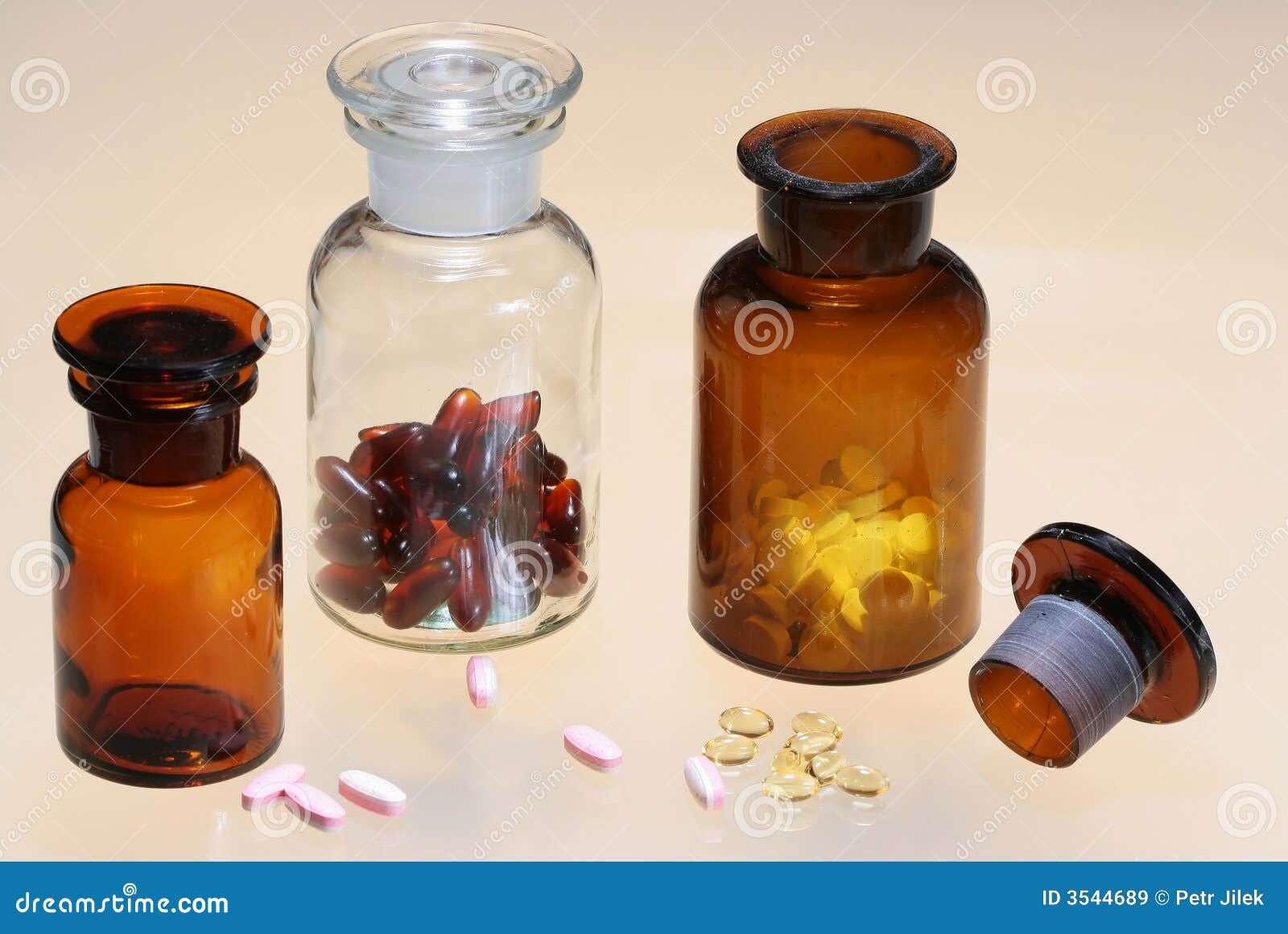 Glass Full of Pharmaceuticals Stock Image Image of experiment, color
