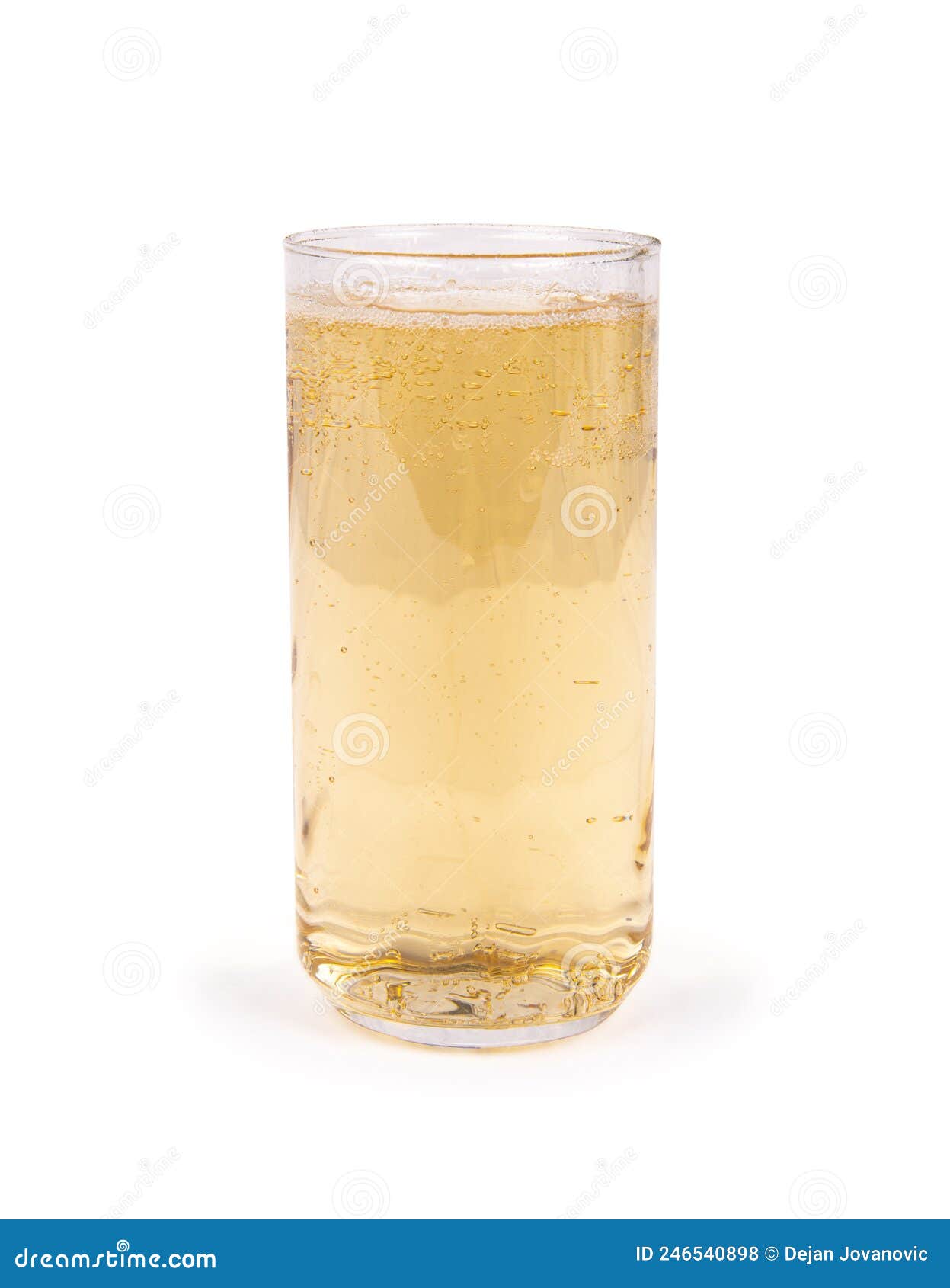 Glass of ginger ale juice stock photo. Image of white 246540898