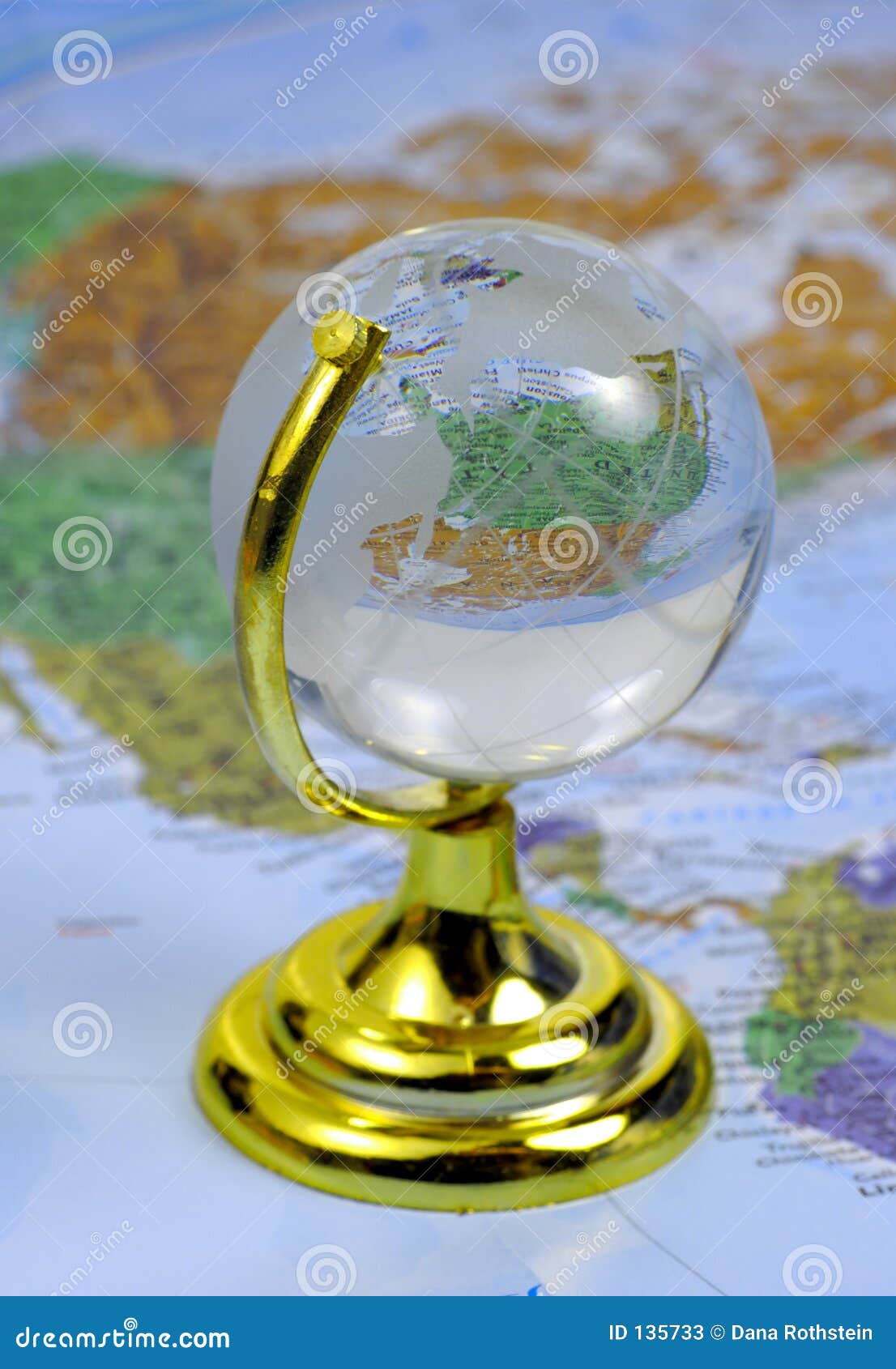 Glass Globe stock image. Image of countries, globe, destination 135733