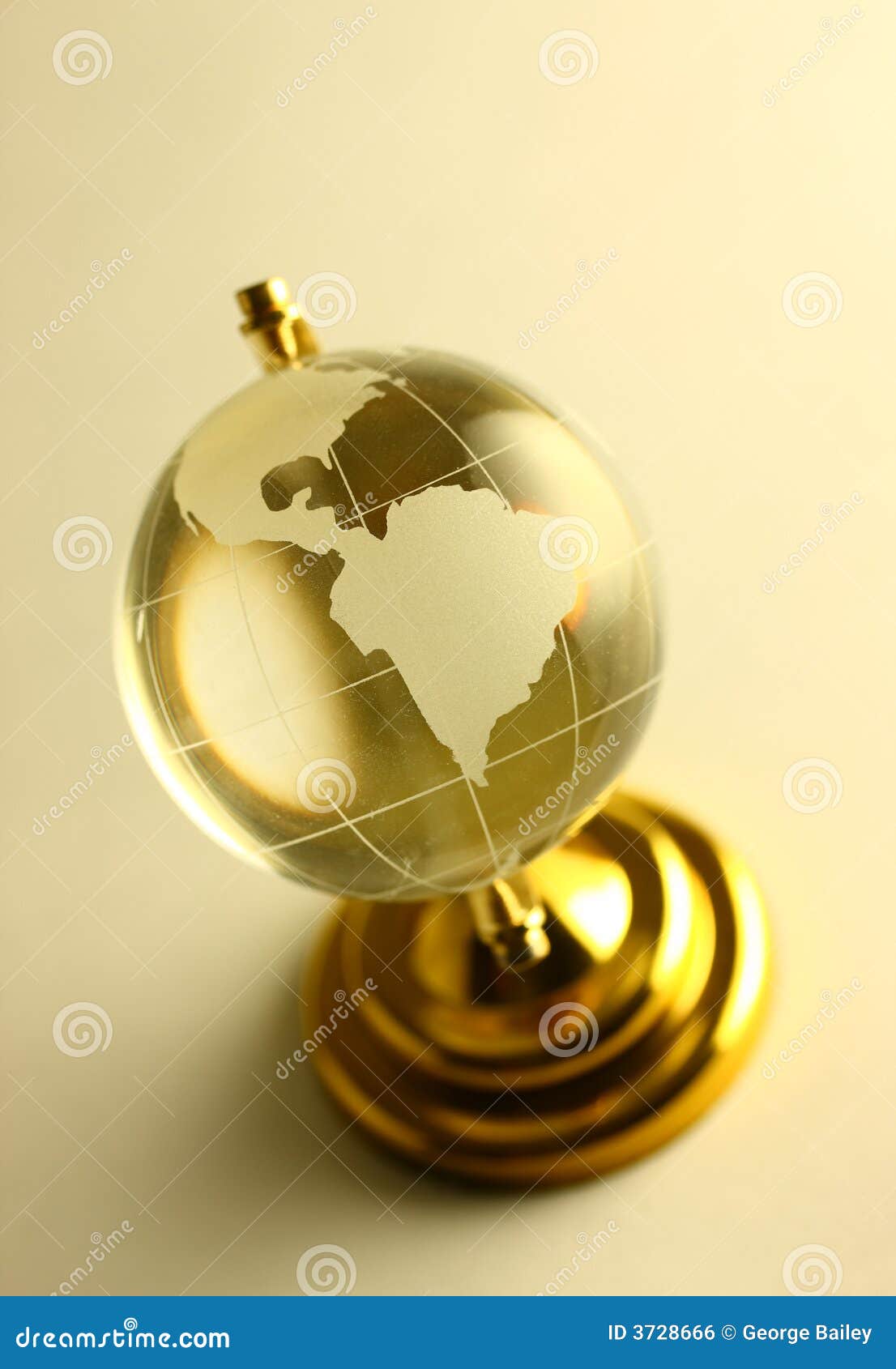 Glass globe stock photo. Image of glass, brass, world 3728666
