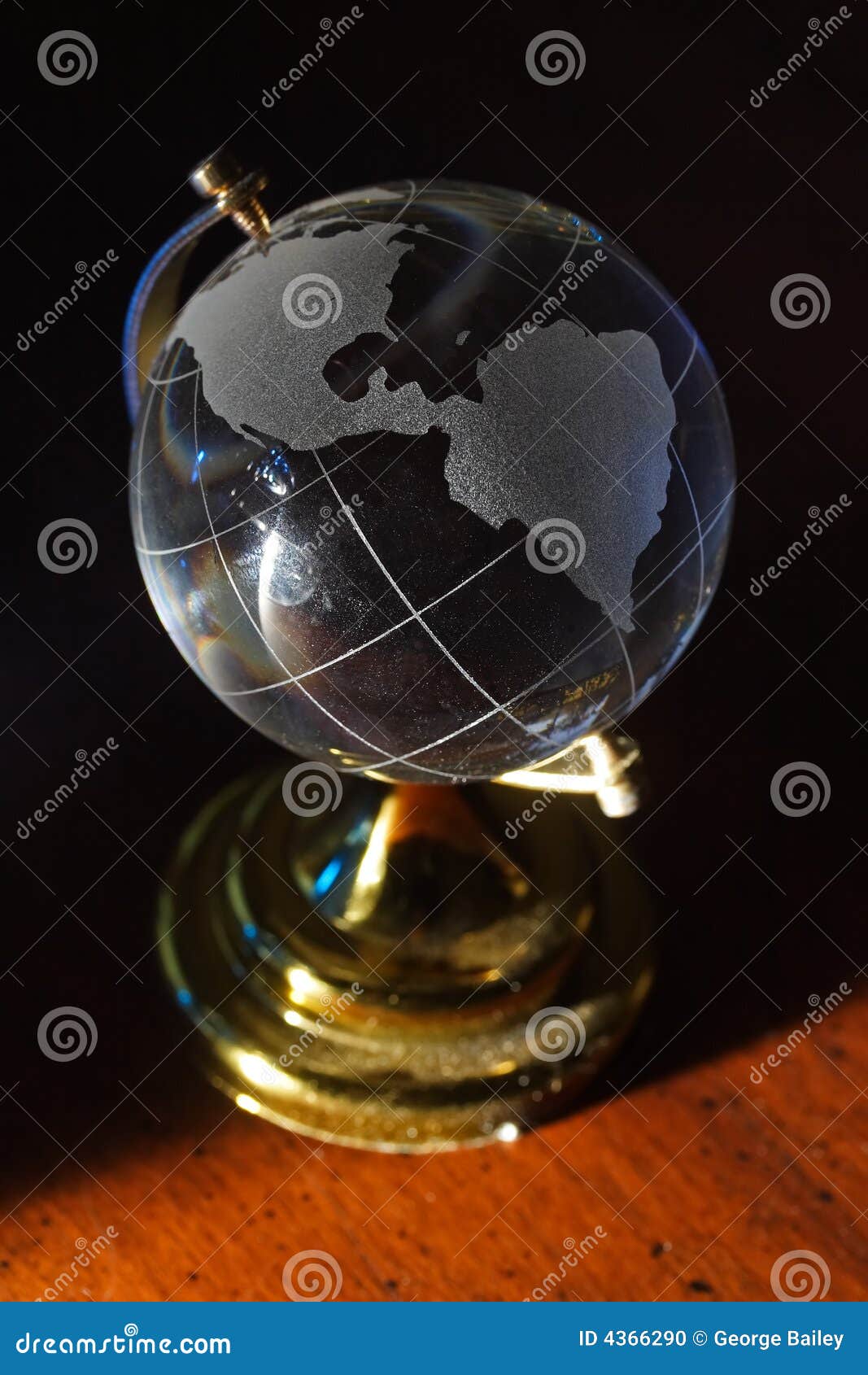 Glass globe stock photo. Image of america, etched, north 4366290