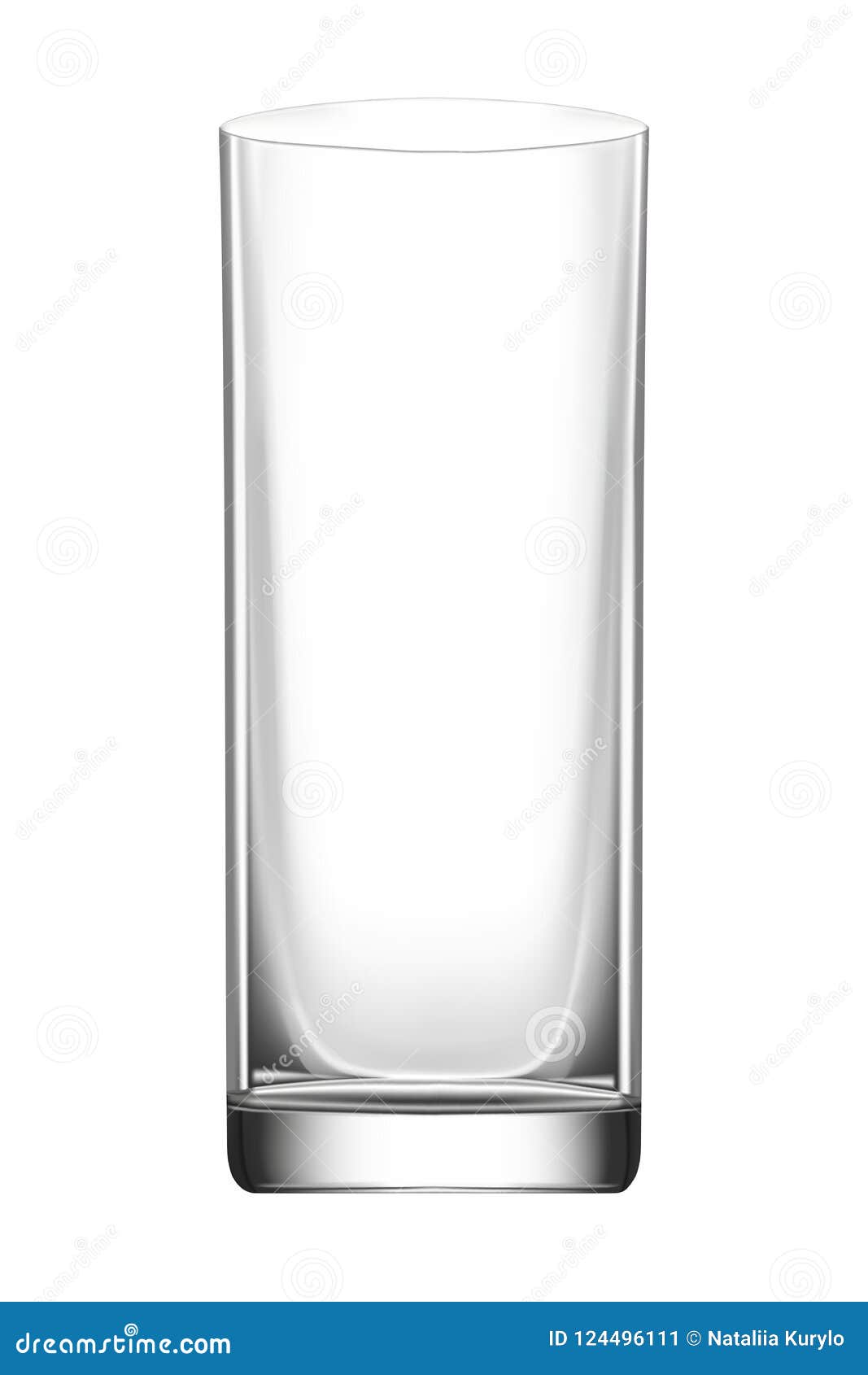Download Glass Goblet For Drinks And Cocktails Mockup For Design Stock Vector Illustration Of Crystal Icon 124496111