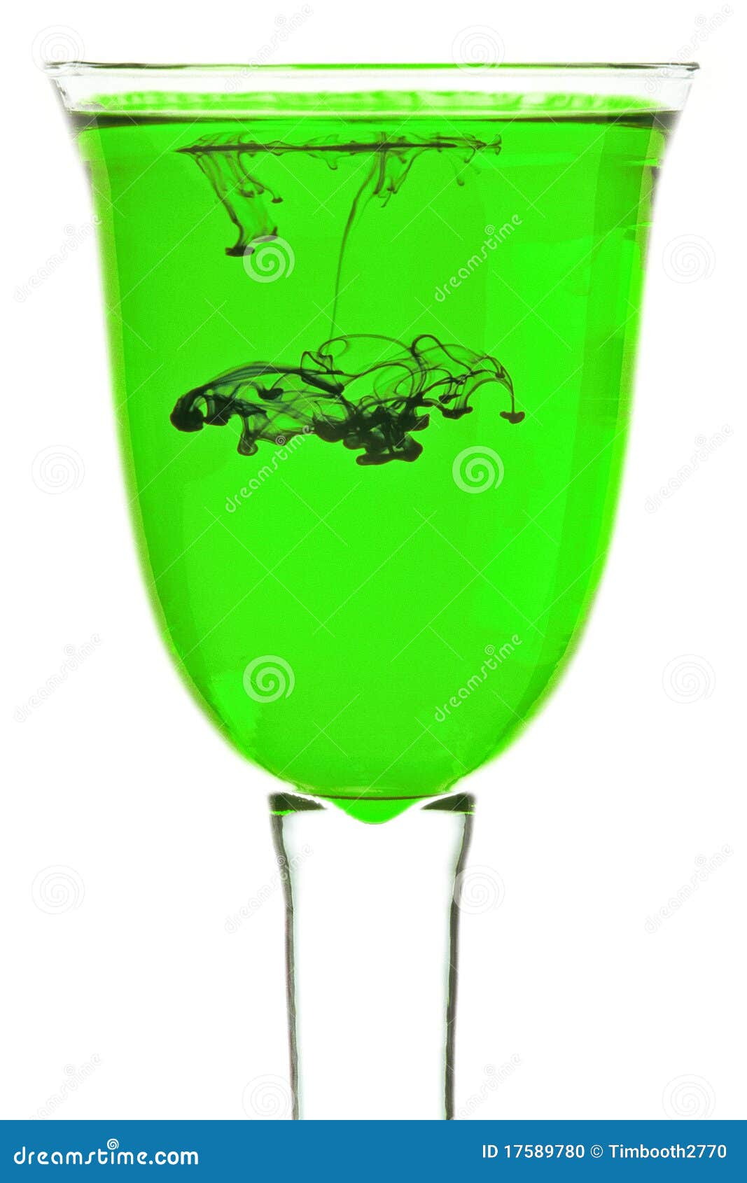Glass of green liquid stock photo. Image of dilution 17589780