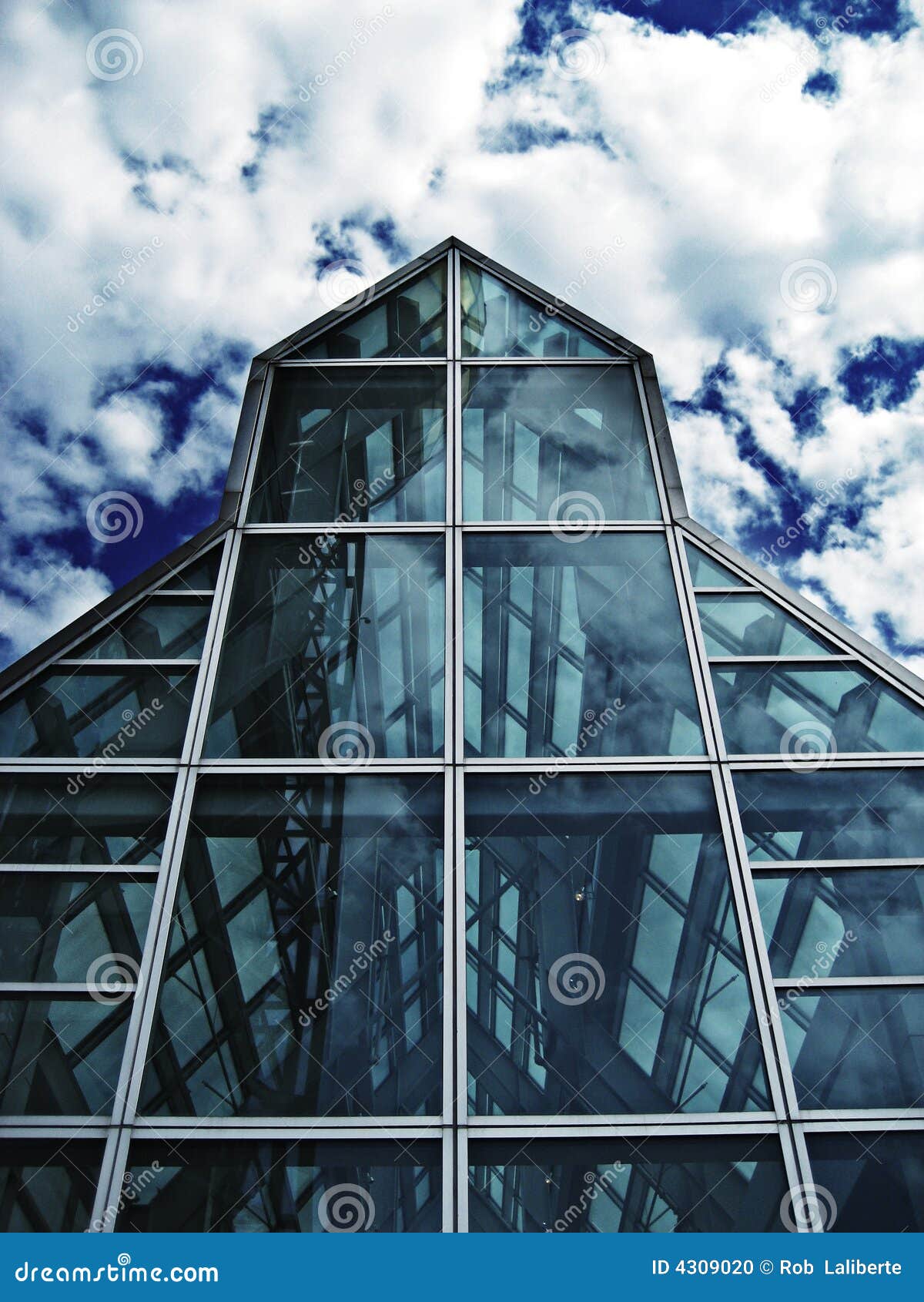 Glass house stock photo. Image of house, cloudy, shine 4309020