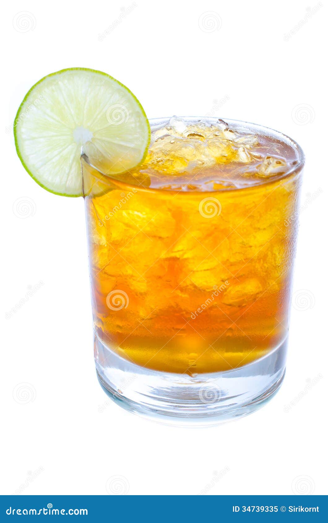 Glass of Ice Tea with Lemon on White Background Stock Image Image of leaf, healthy 34739335