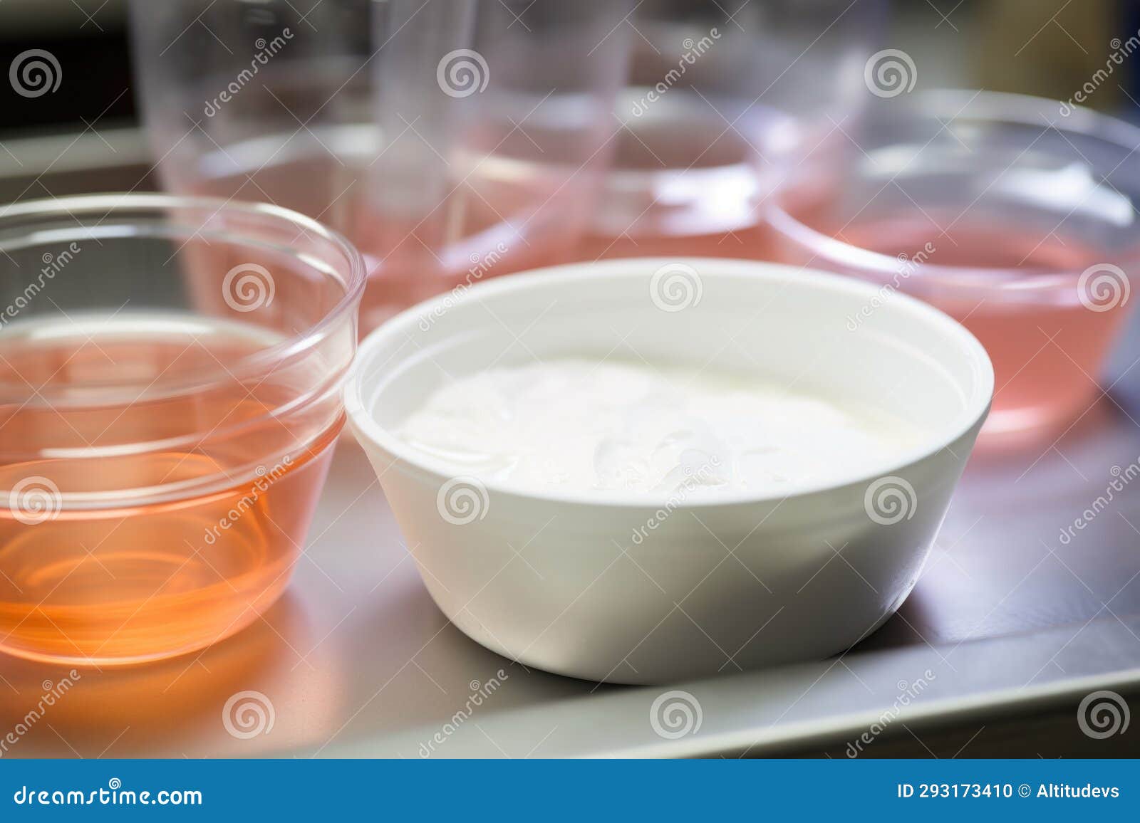 glass ionomer cement in dental mixing dish