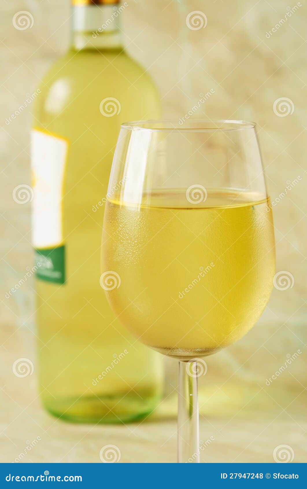 Glass of Italian White Wine Stock Photo Image of pouring, studio