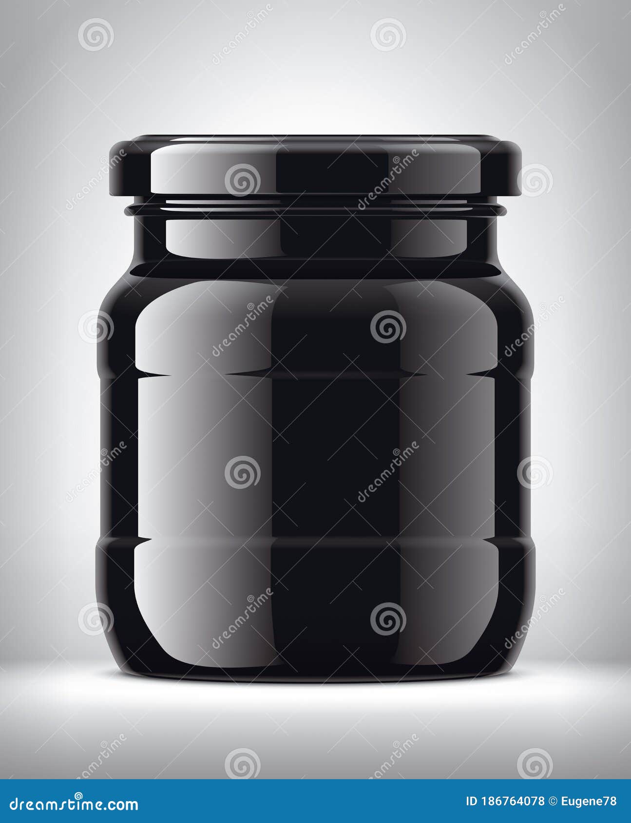 Glass Jar on Background. stock vector. Illustration of jars - 186764078