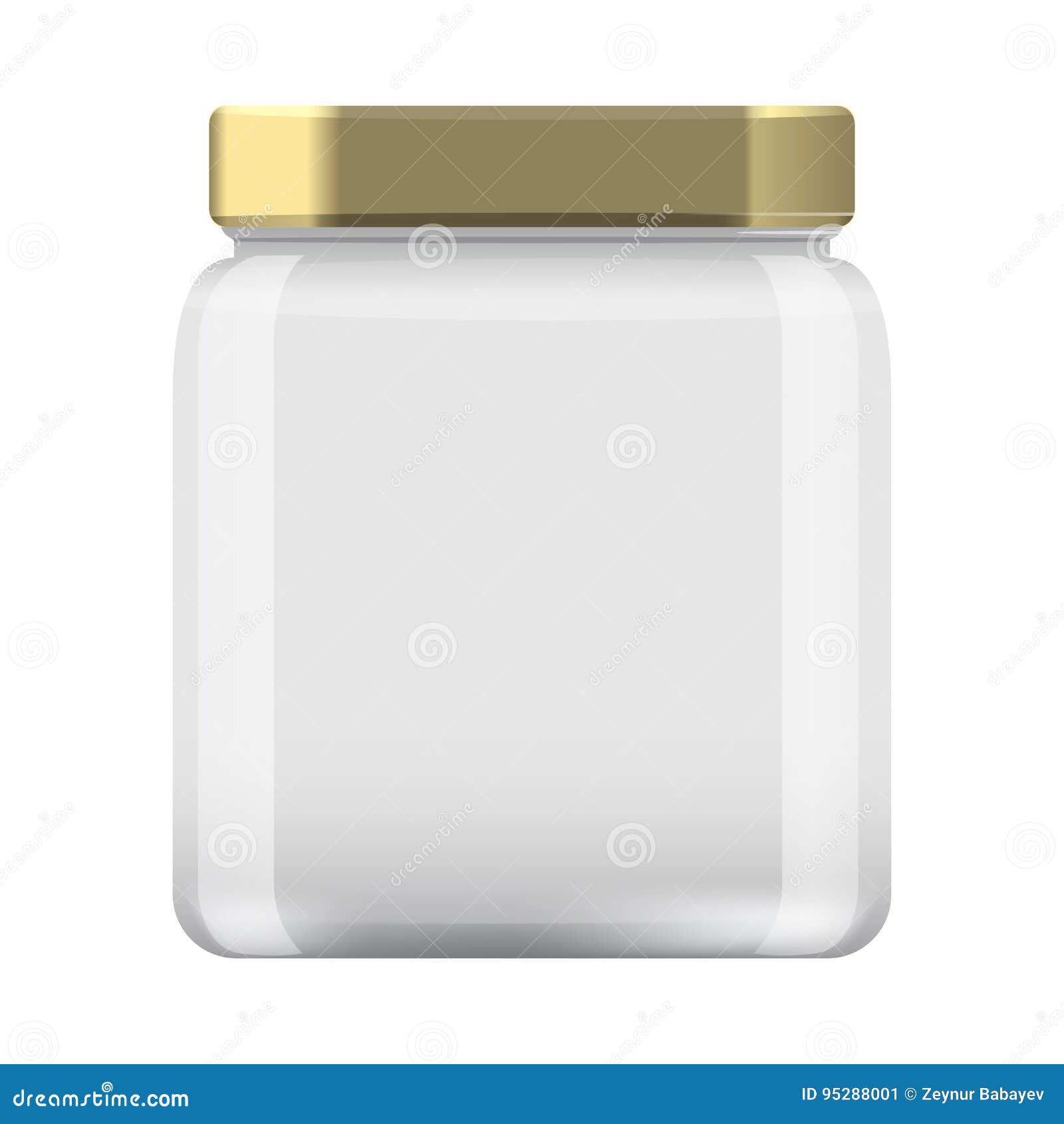 Download Glass Jar For Canning And Conservation Empty Jar Mock Up Design Template Cap Stock Vector Illustration Of Jelly Pickle 95288001