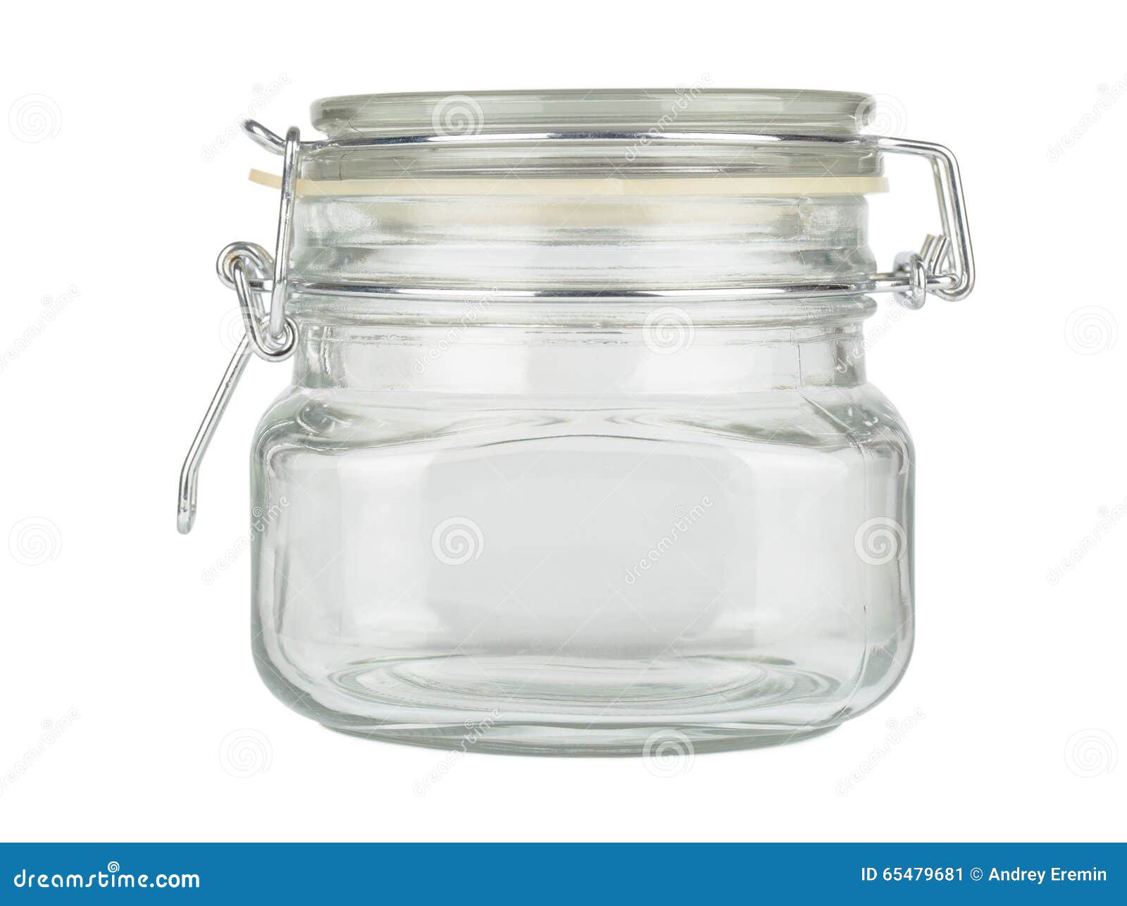 Glass jar with cap stock image. Image of dishware, empty 65479681