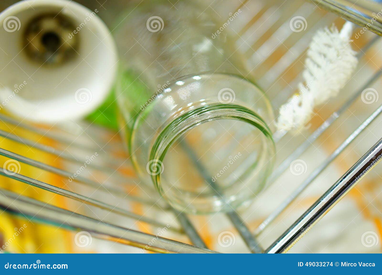 Glass jar stock photo. Image of glass, rack, drying, object 49033274