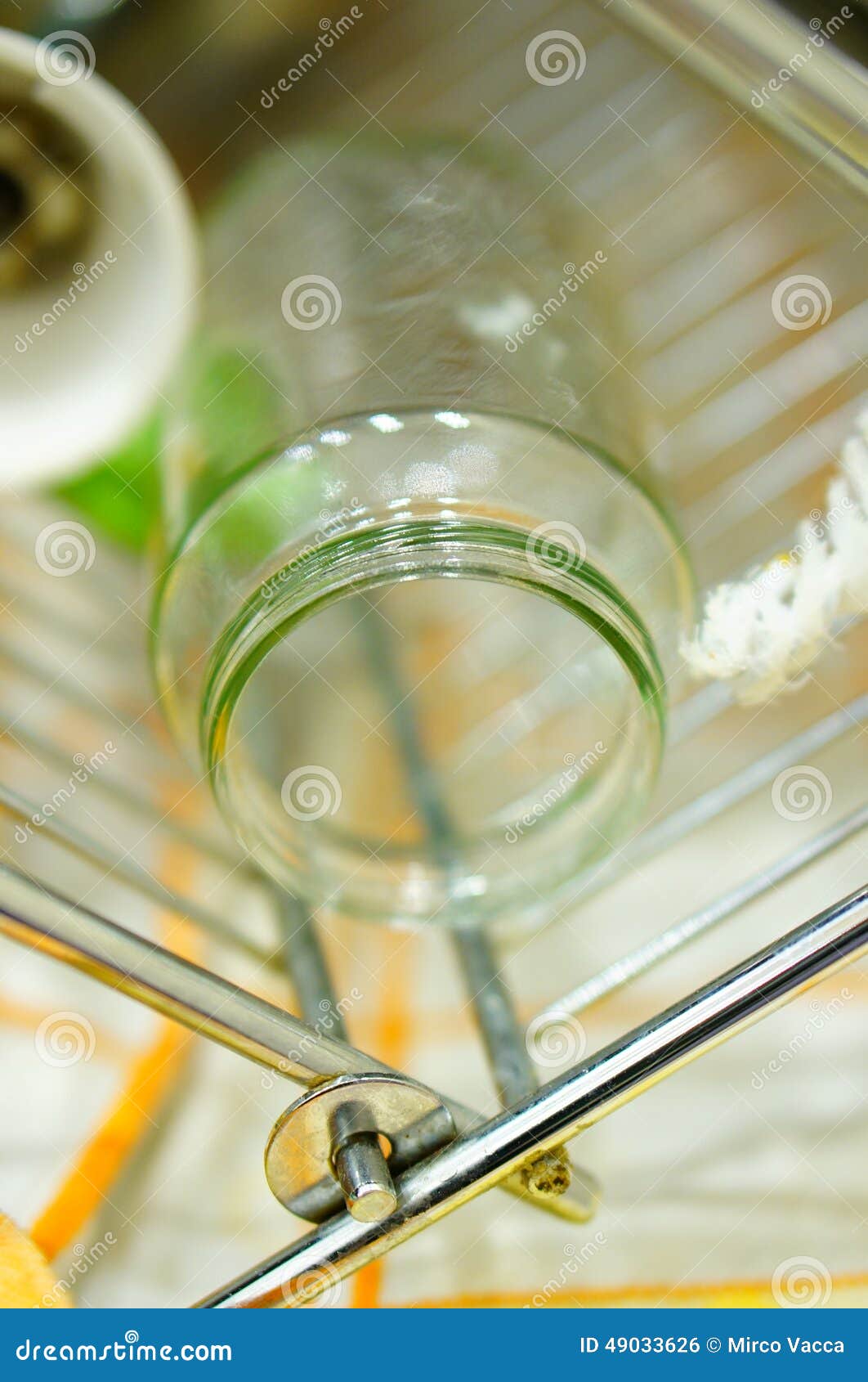 Glass jar stock photo. Image of drying, glass, rack, object 49033626