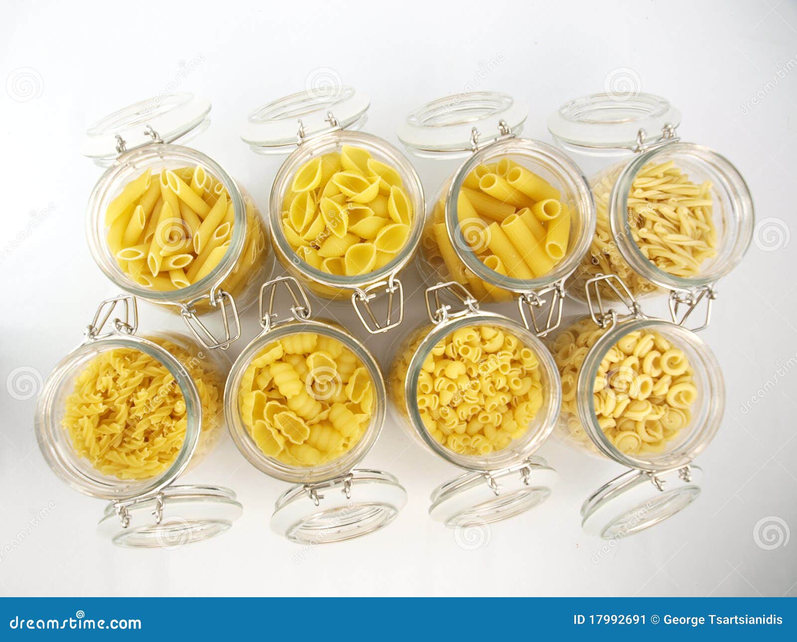 Glass Jar Filled with Pasta Stock Image Image of food, italian 17992691