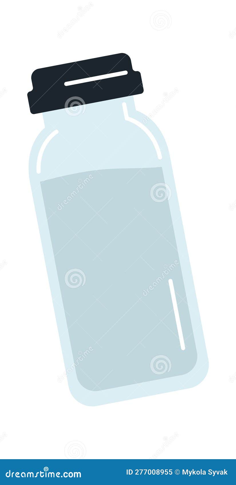 Glass Jar with Liquid stock vector. Illustration of container 277008955