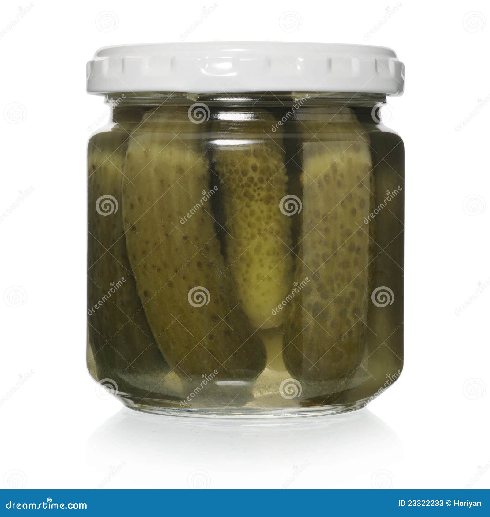 Glass Jar of Pickled Cucumber Stock Image Image of marinated, brine