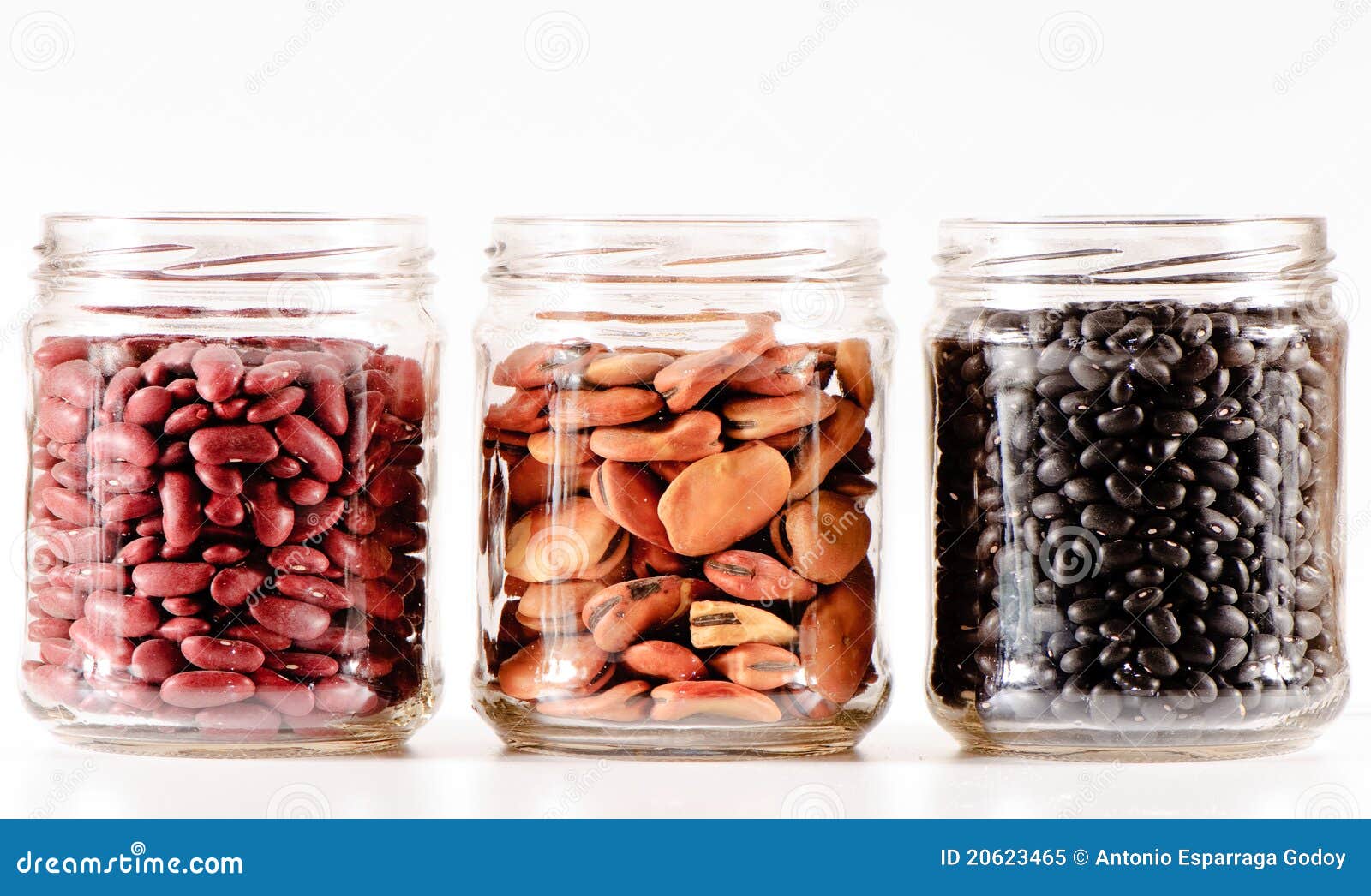 Glass jars with beans stock image. Image of ingredient 20623465