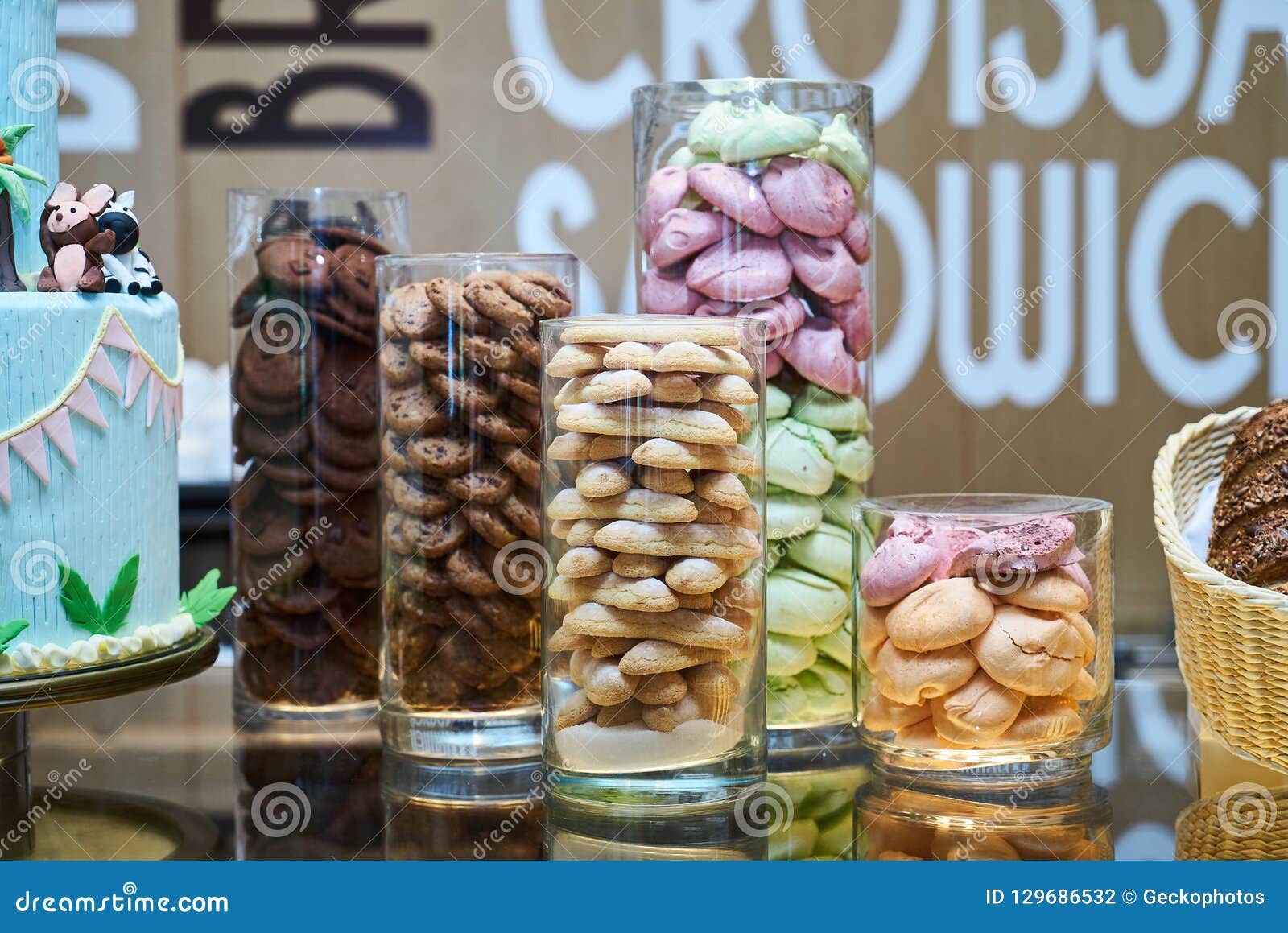 https://thumbs.dreamstime.com/z/glass-jars-filled-cookies-snack-close-up-dessert-choice-biscuits-counter-bar-sale-table-kids-birthday-party-129686532.jpg