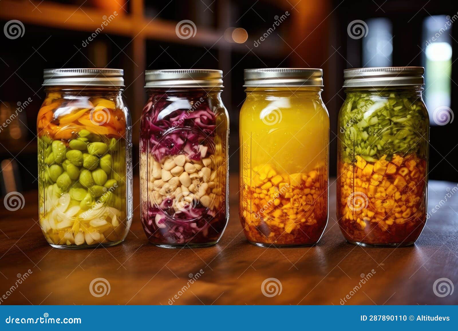Glass Jars Repurposed for Food Storage Stock Illustration Illustration of meal, storage 287890110