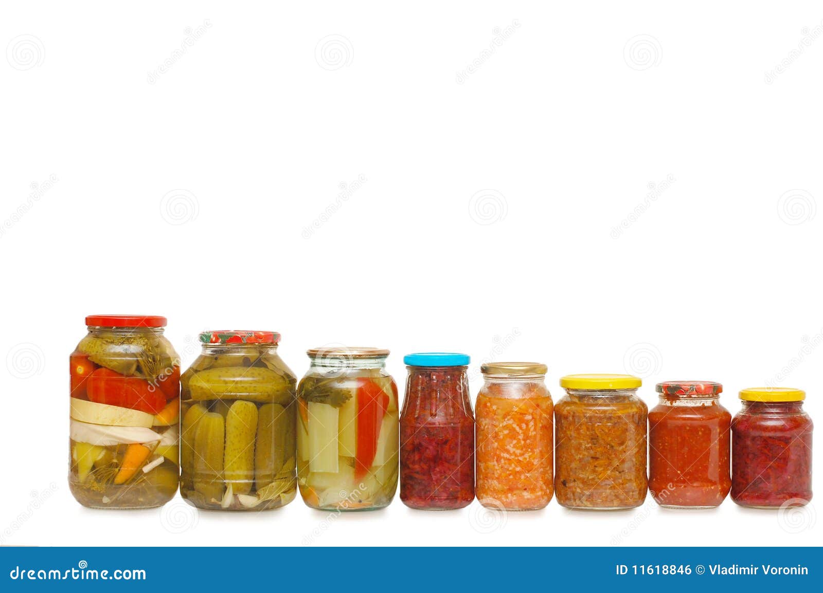 Glass Jars with Tinned Vegetables Stock Photo Image of container
