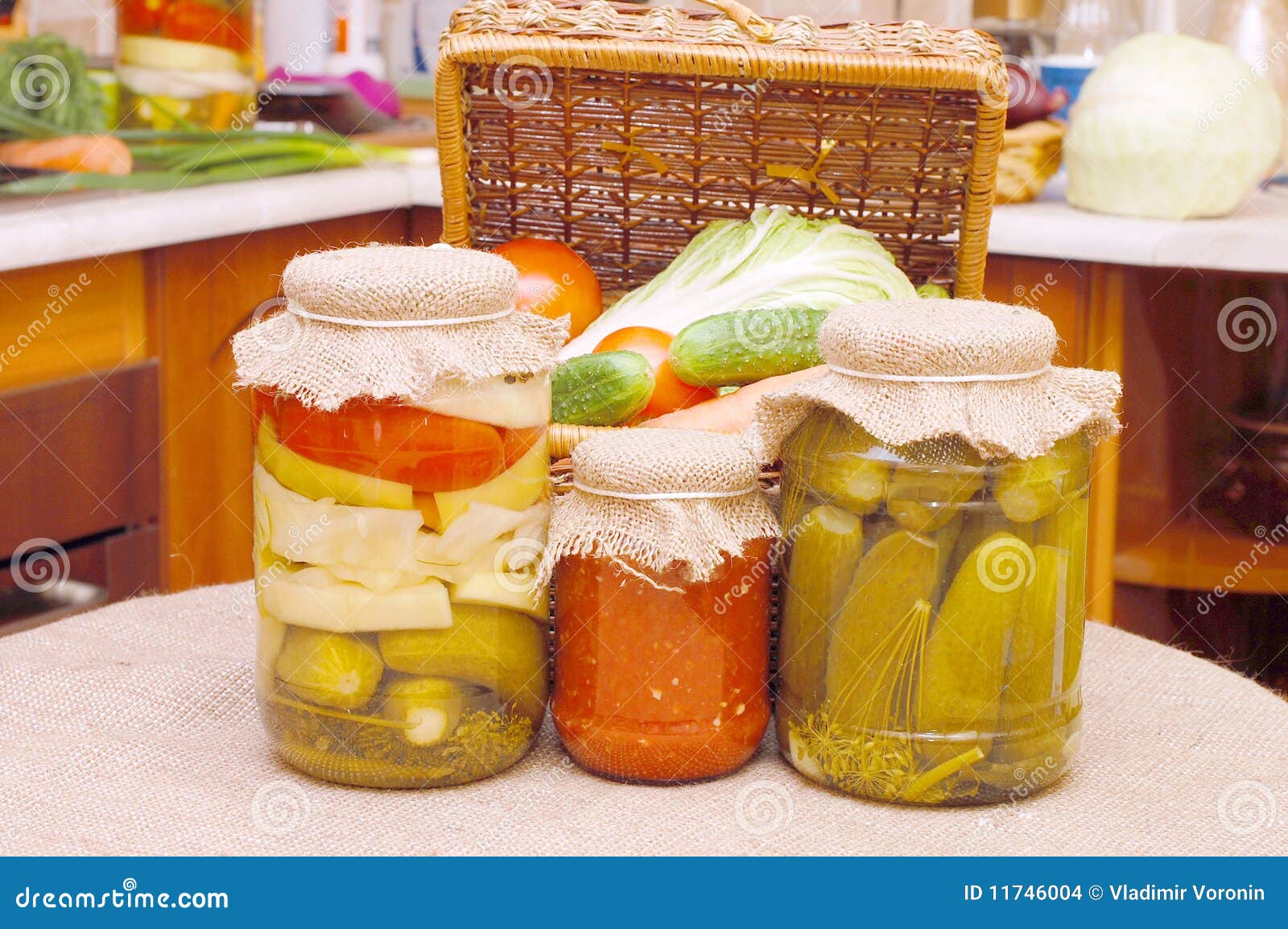 Glass Jars with Tinned Vegetables Stock Photo Image of healthy, food