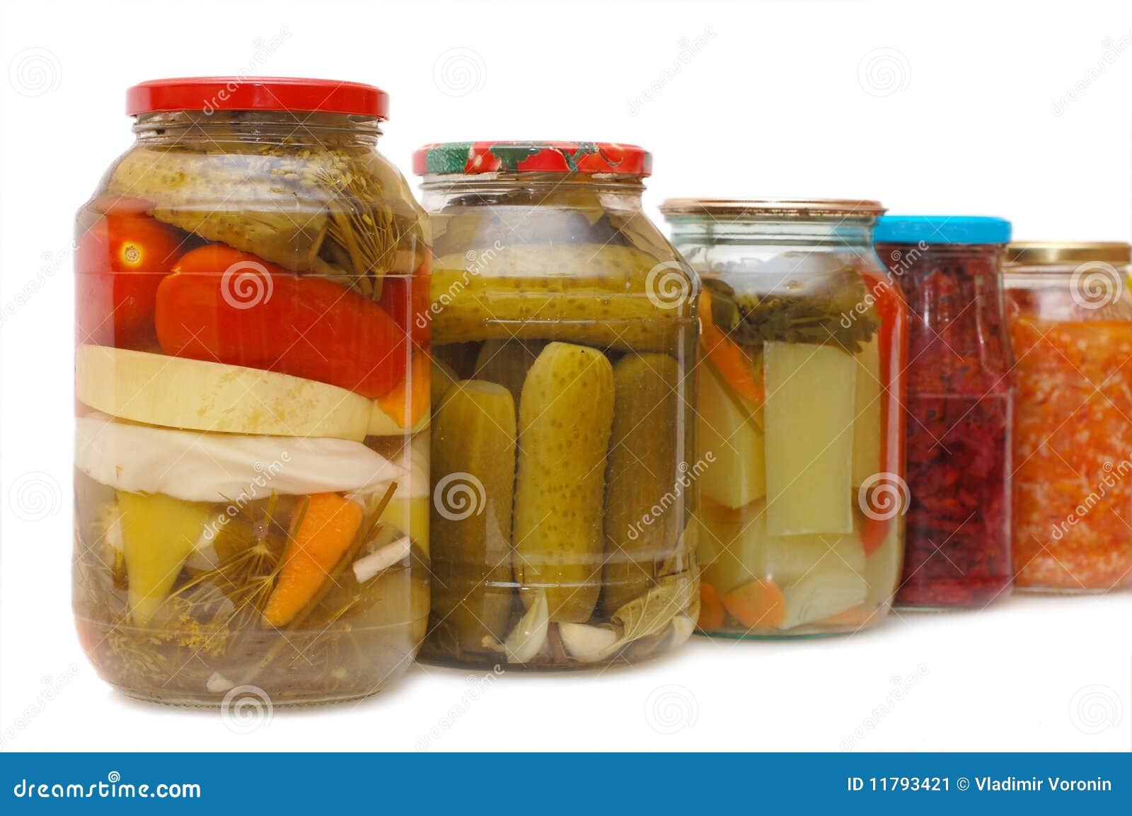 Glass Jars with Tinned Vegetables Stock Image Image of eating, nature
