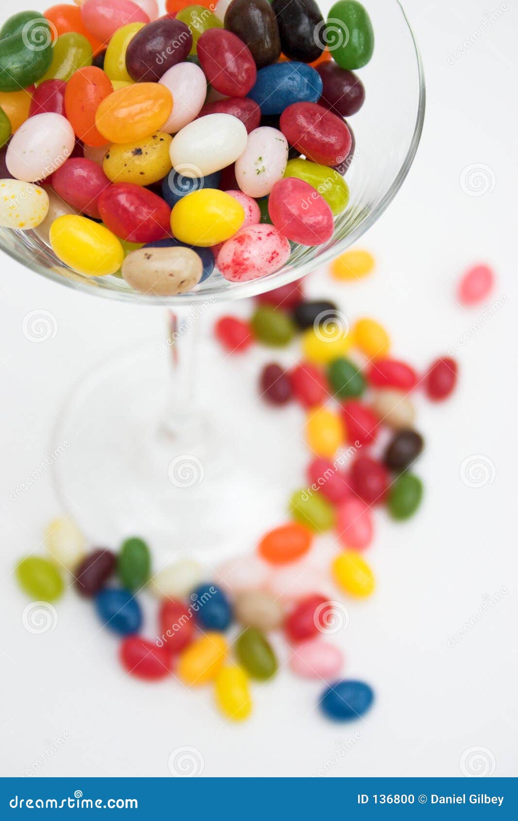 Glass of jelly beans stock photo. Image of colored, coloured 136800