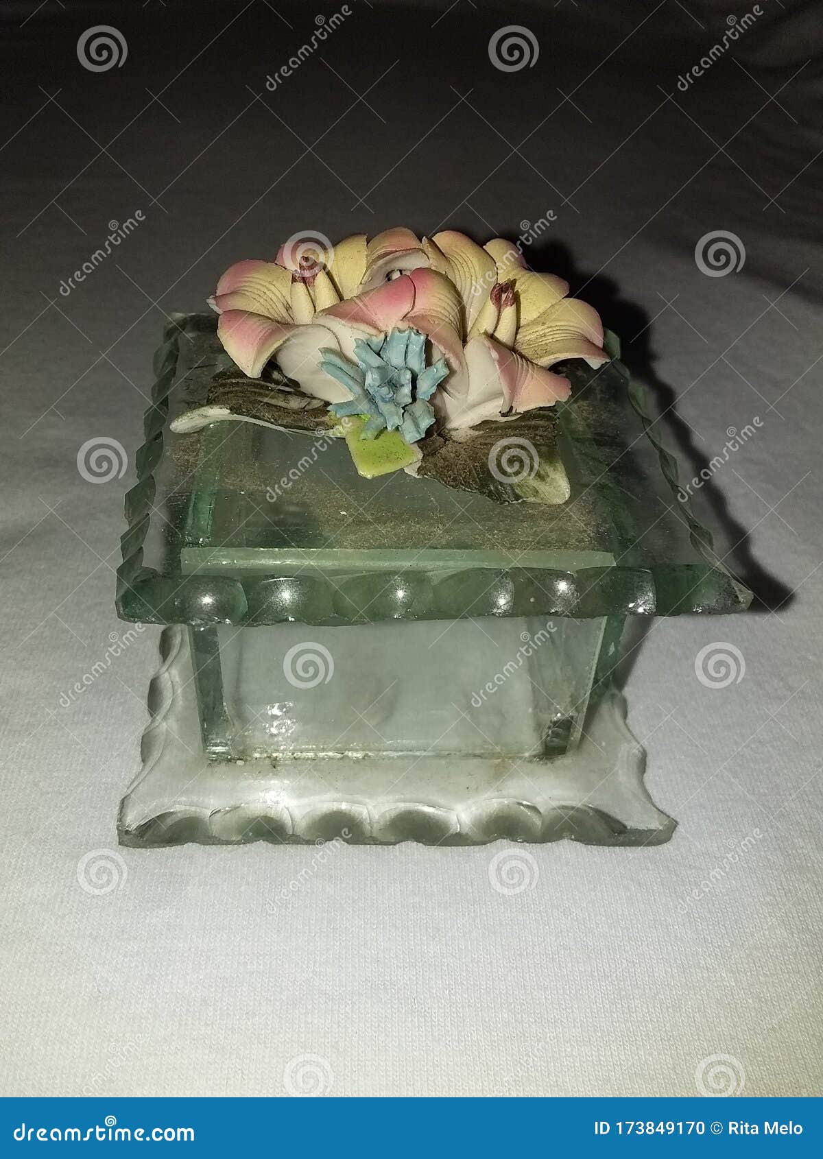 Glass Jewelery Holder with Manual Work in Biscuit Stock Photo Image of biscuit, glass 173849170