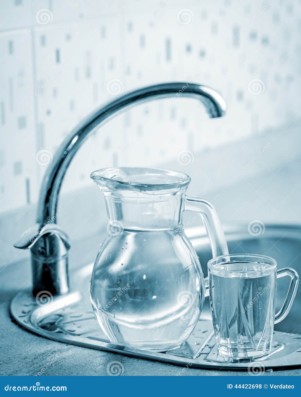 Glass Jug and Cup with Water Stock Photo Image of fresh, drink 44422698