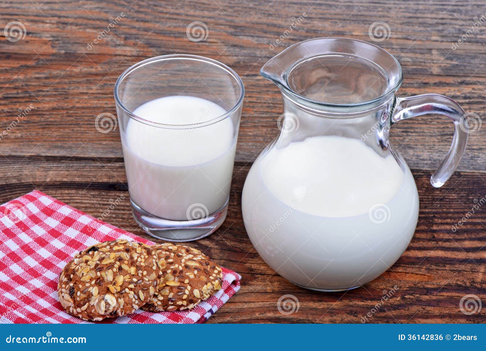 Glass jug with milk stock photo. Image of drink, liquid 36142836