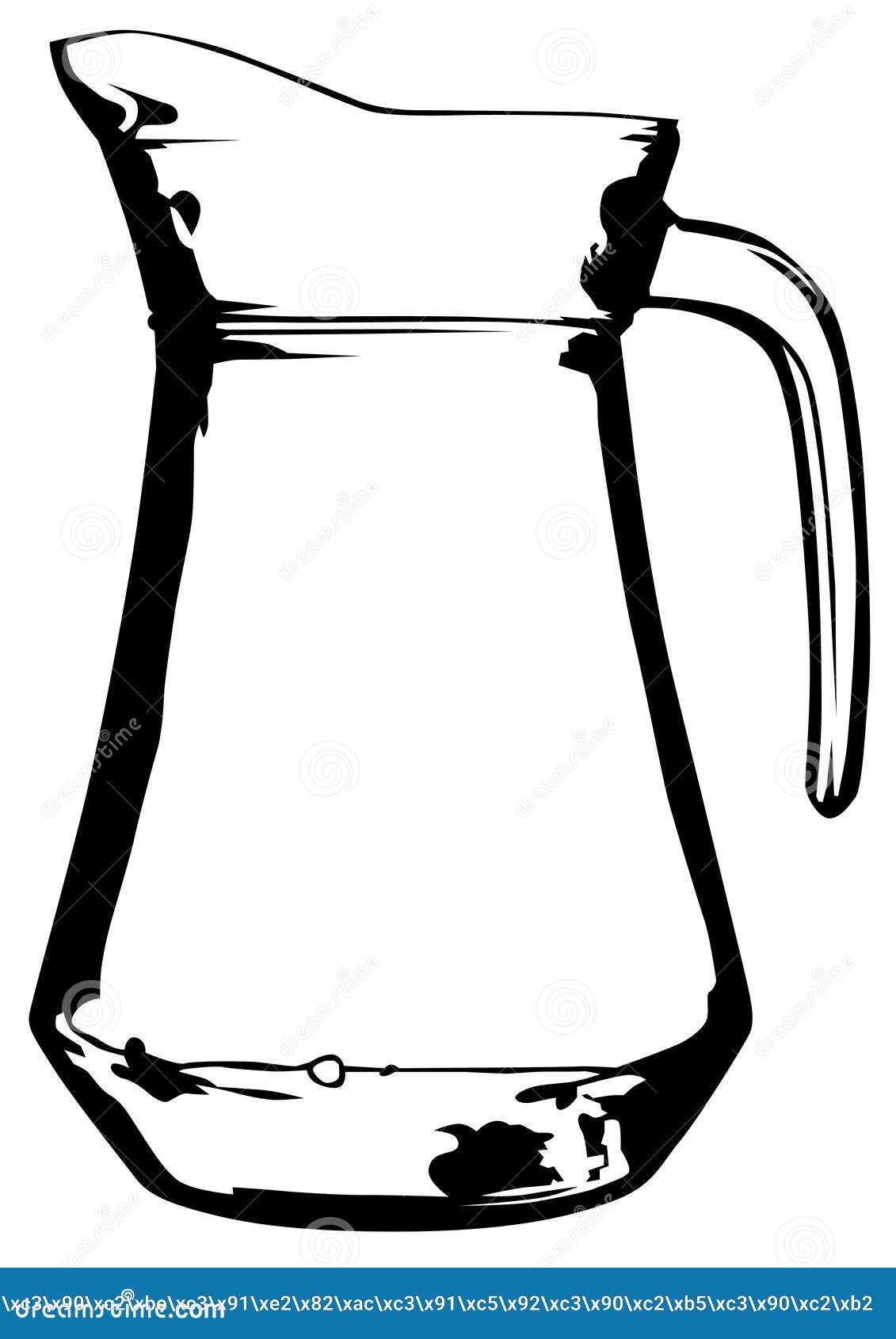 Glass jug stock illustration. Illustration of merchandise 51915686