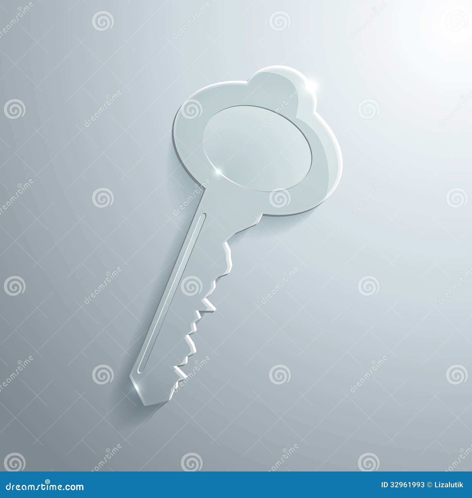 Glass Key stock vector. Illustration of graphic, accessibility 32961993