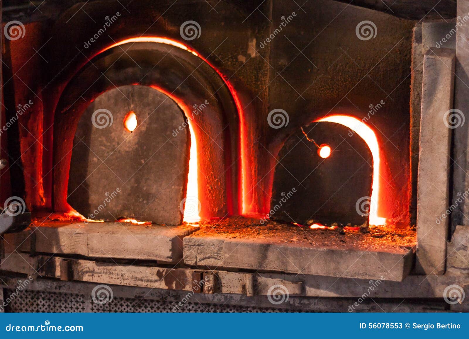 Glass kilns stock image. Image of building, facility 56078553