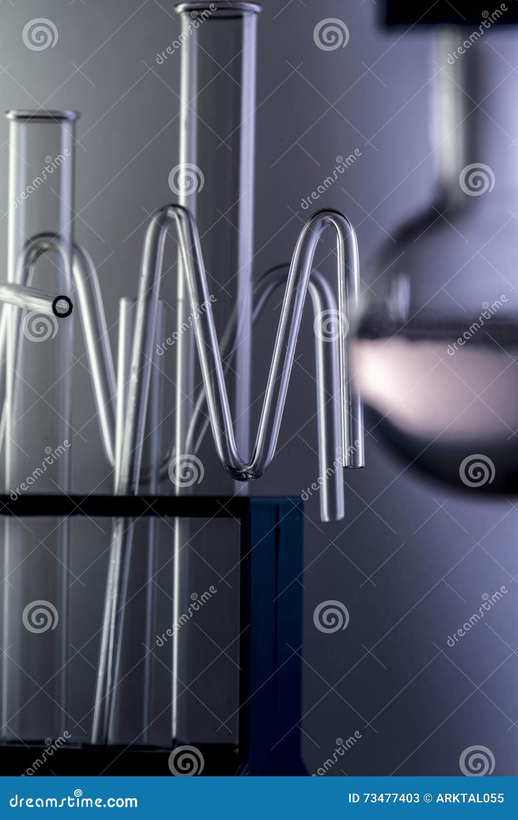 Glass lab tubes stock image. Image of medical, instrument 73477403