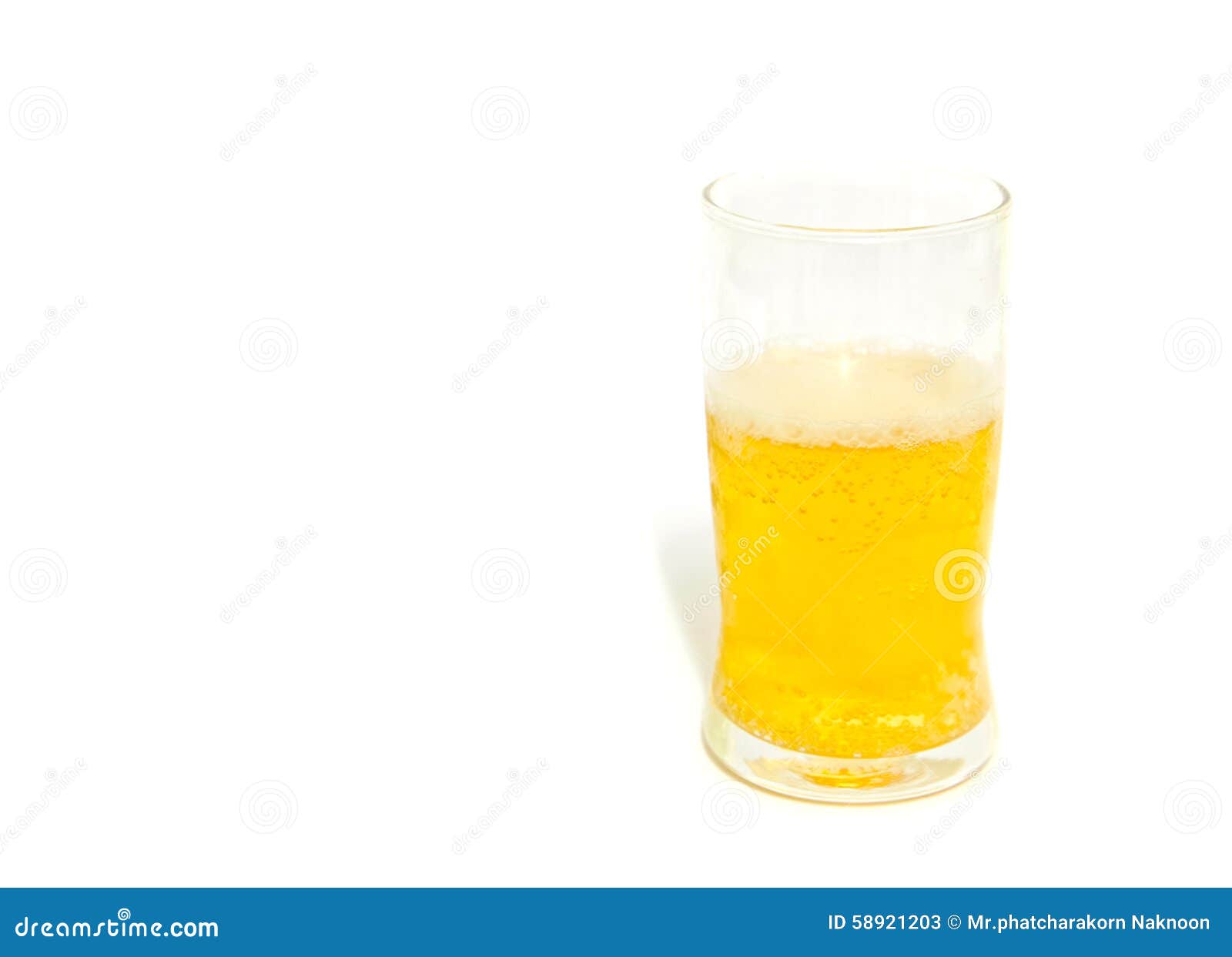 Glass of Lager Beer on White Background Stock Image Image of brewery