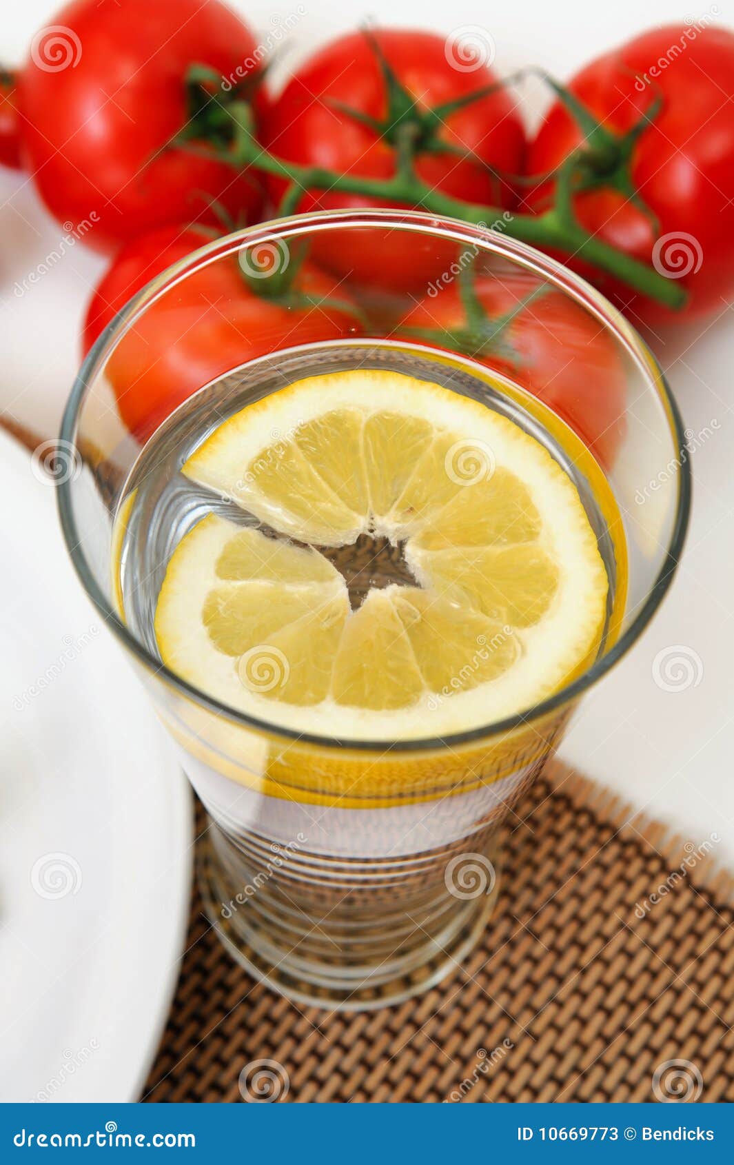 Glass of Lemon Water stock image. Image of beverage, nature 10669773