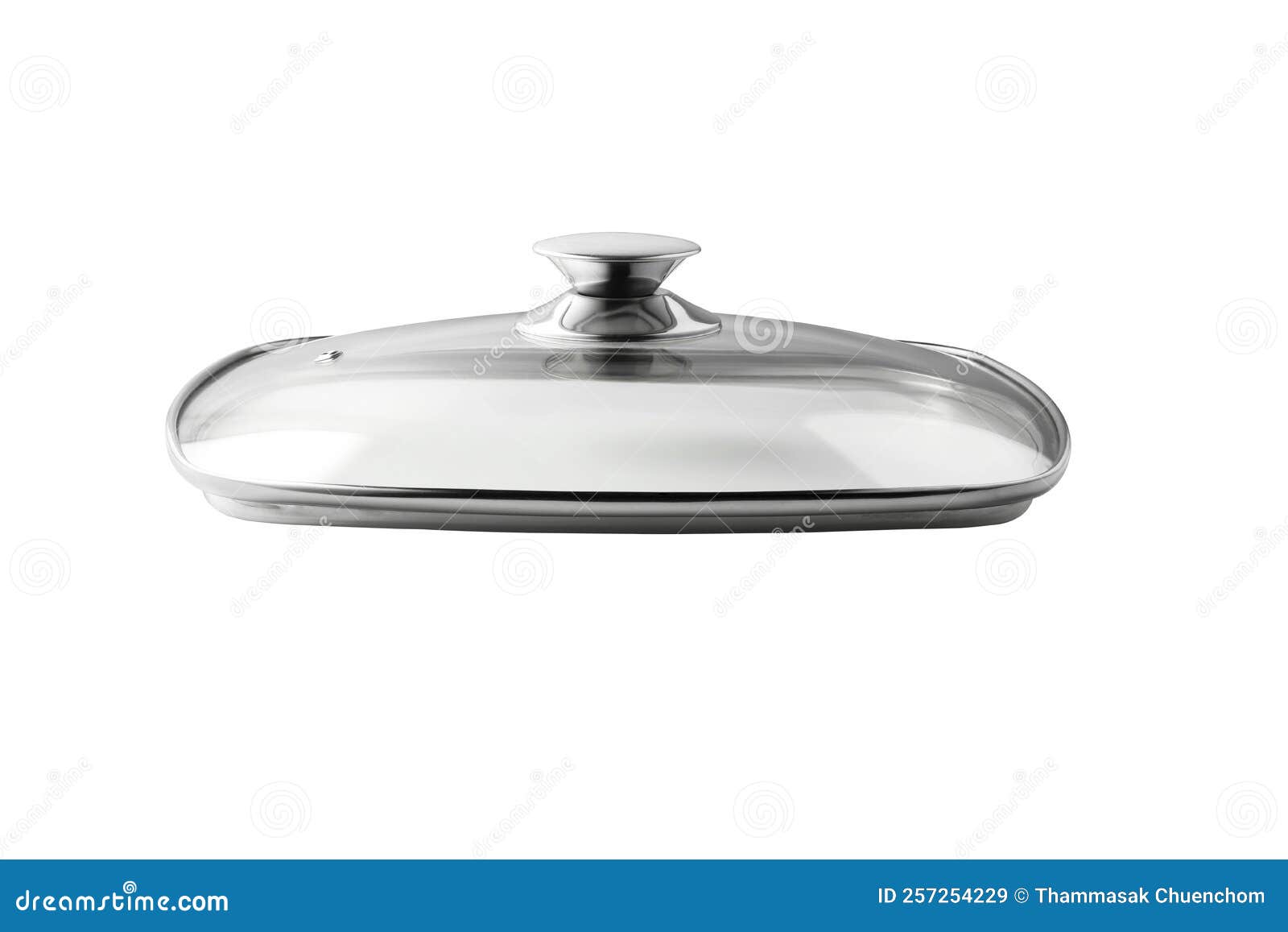 Glass Lid for the Pan on White Stock Image Image of glass, design