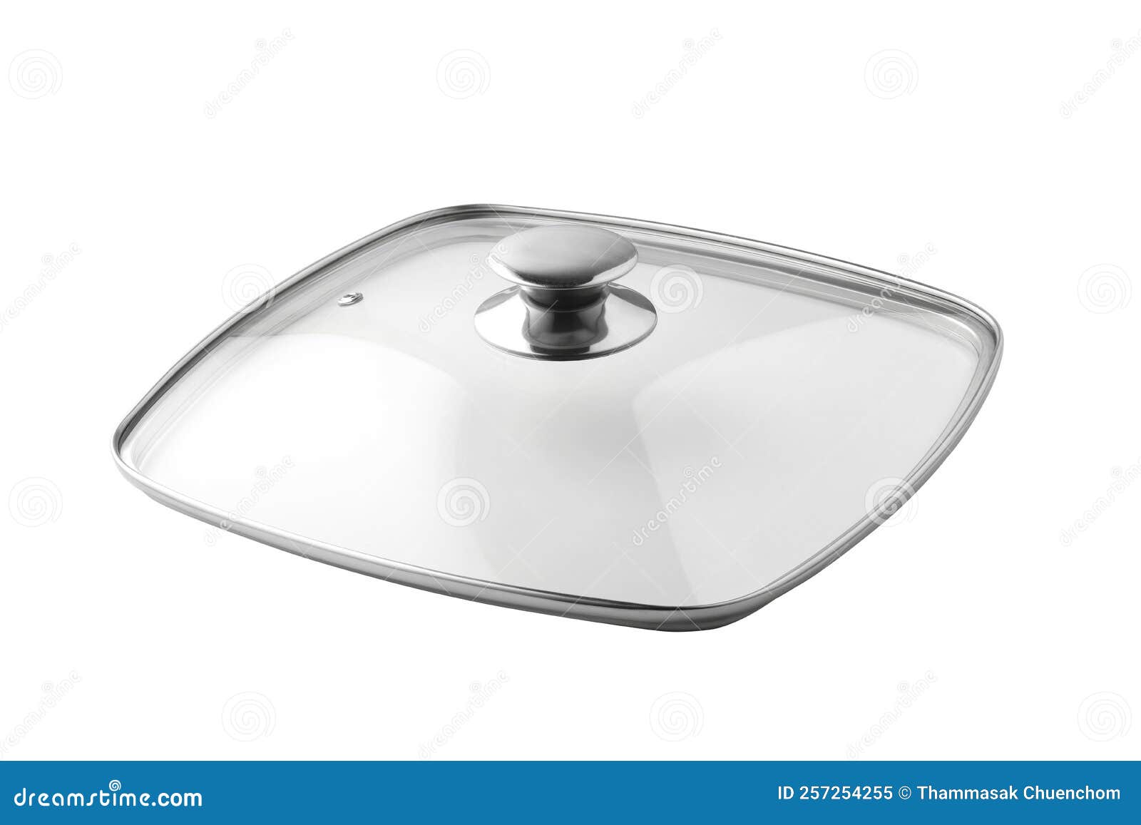 Glass Lid for the Pan on White Stock Image Image of glass, background
