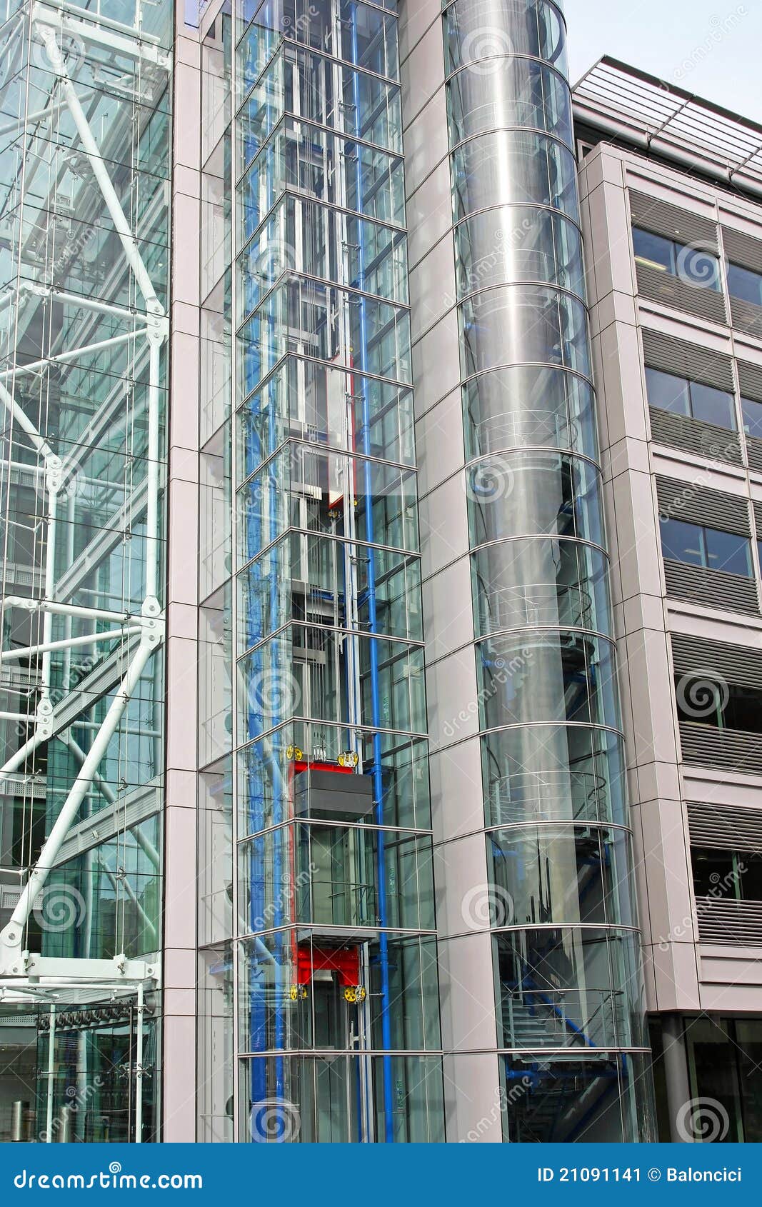 Glass lift shaft stock image. Image of london, liftshaft 21091141