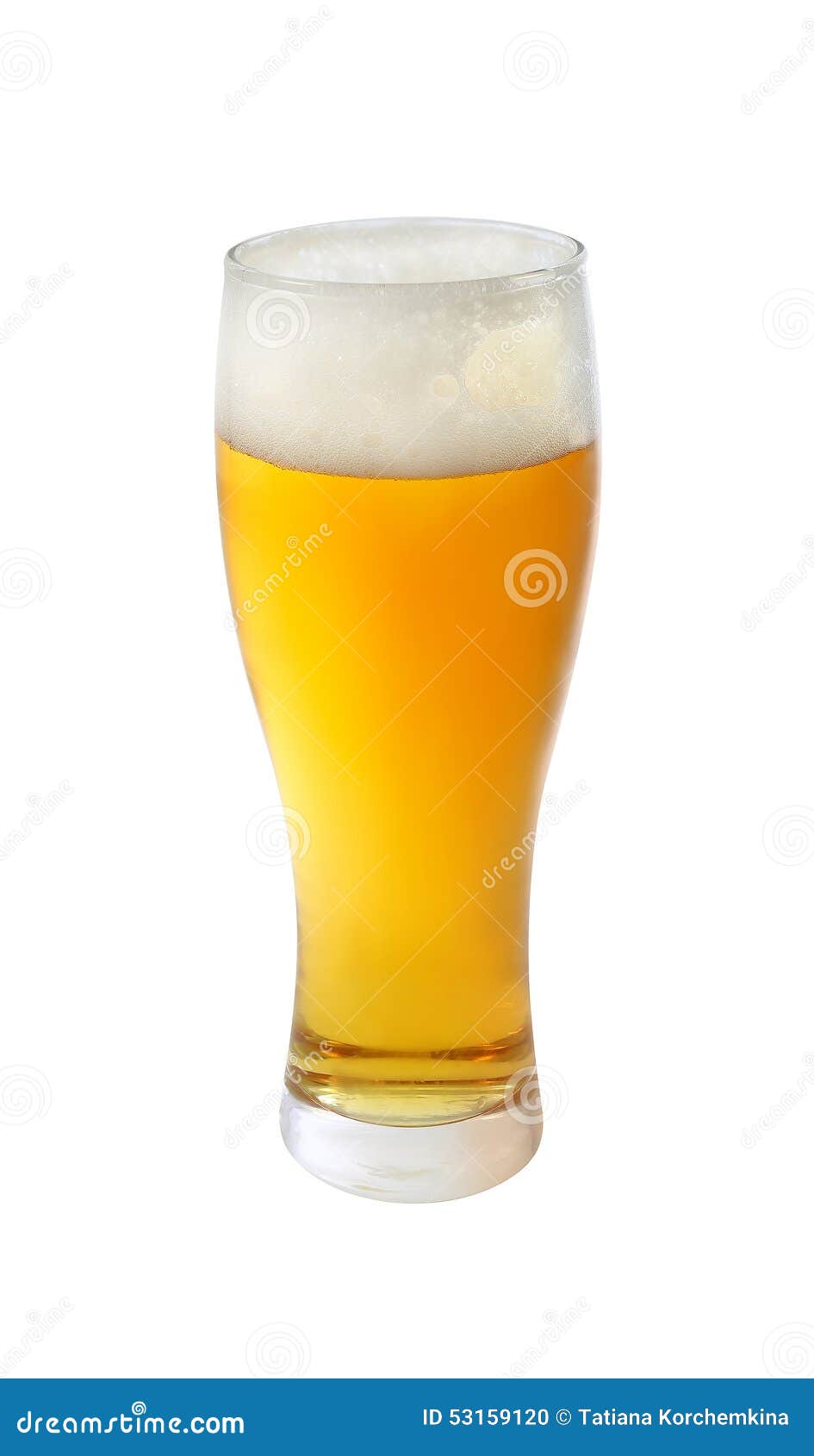 Glass of light beer stock photo. Image of lager, condensation 53159120