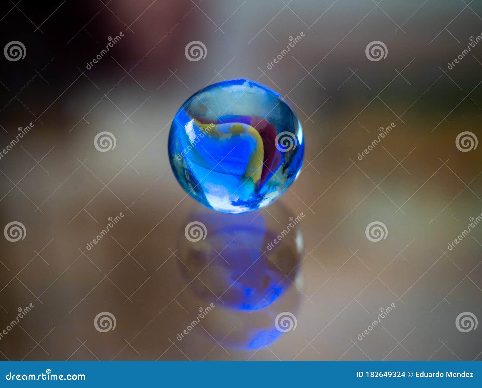Colored Clear Glass Marbles. Stock Photo Image of comic, colours