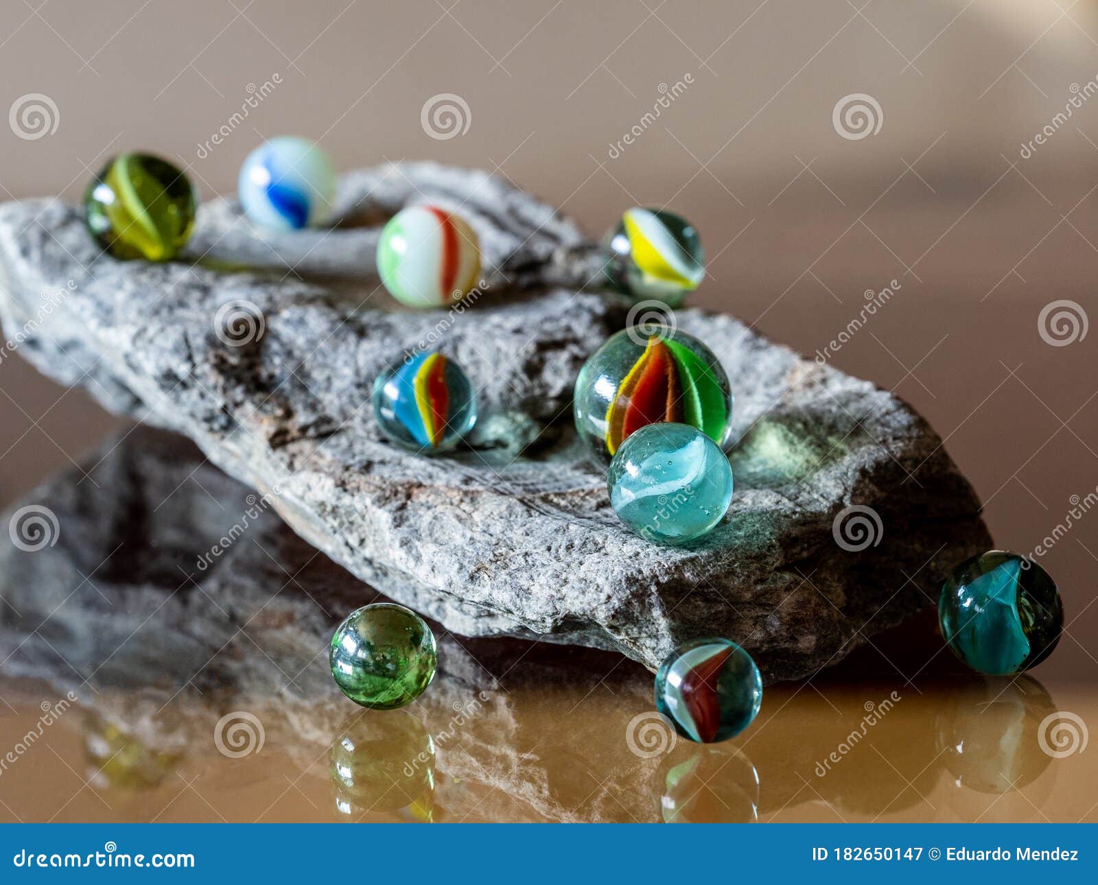 Colored Clear Glass Marbles. Stock Image Image of small, isolated