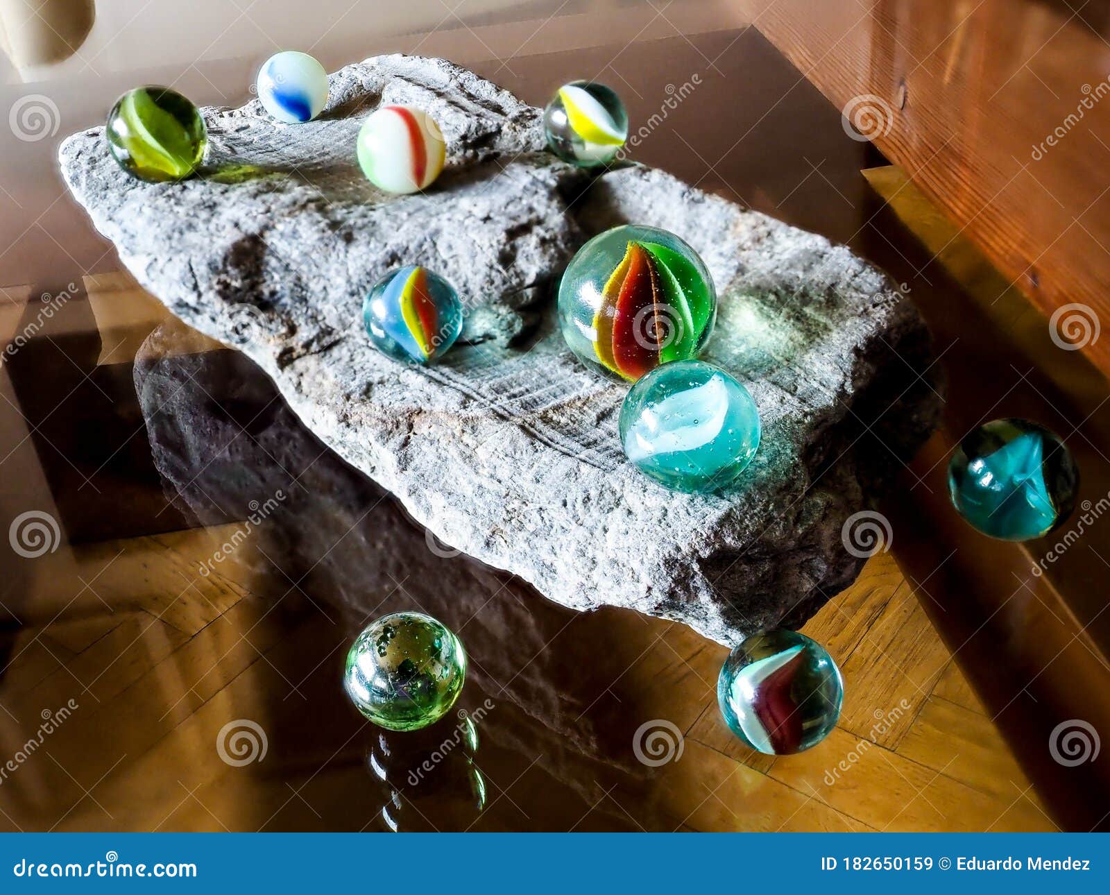 Colored Clear Glass Marbles. Stock Image Image of space, clear 182650159