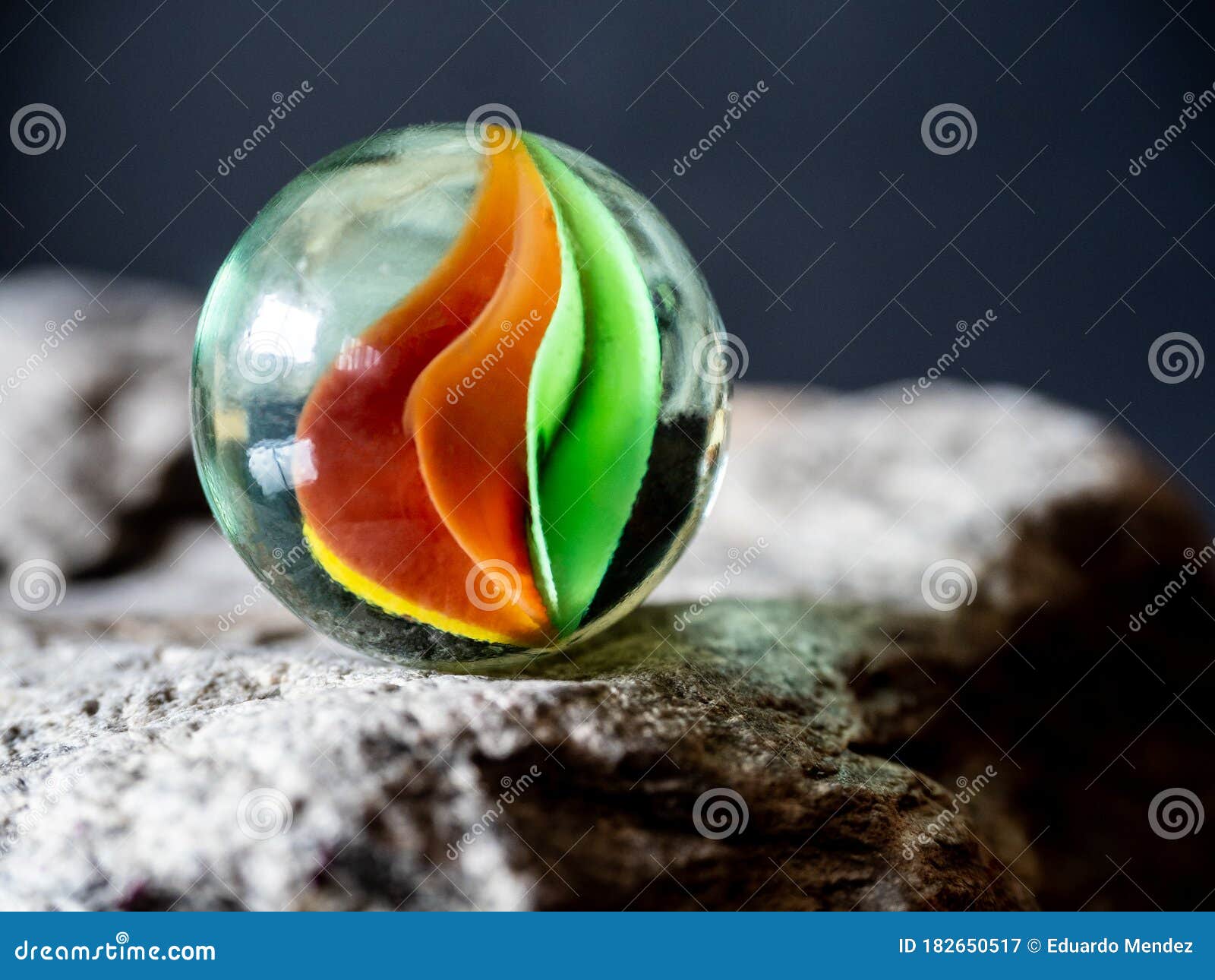 Colored Clear Glass Marbles. Stock Image Image of aged, orange 182650517