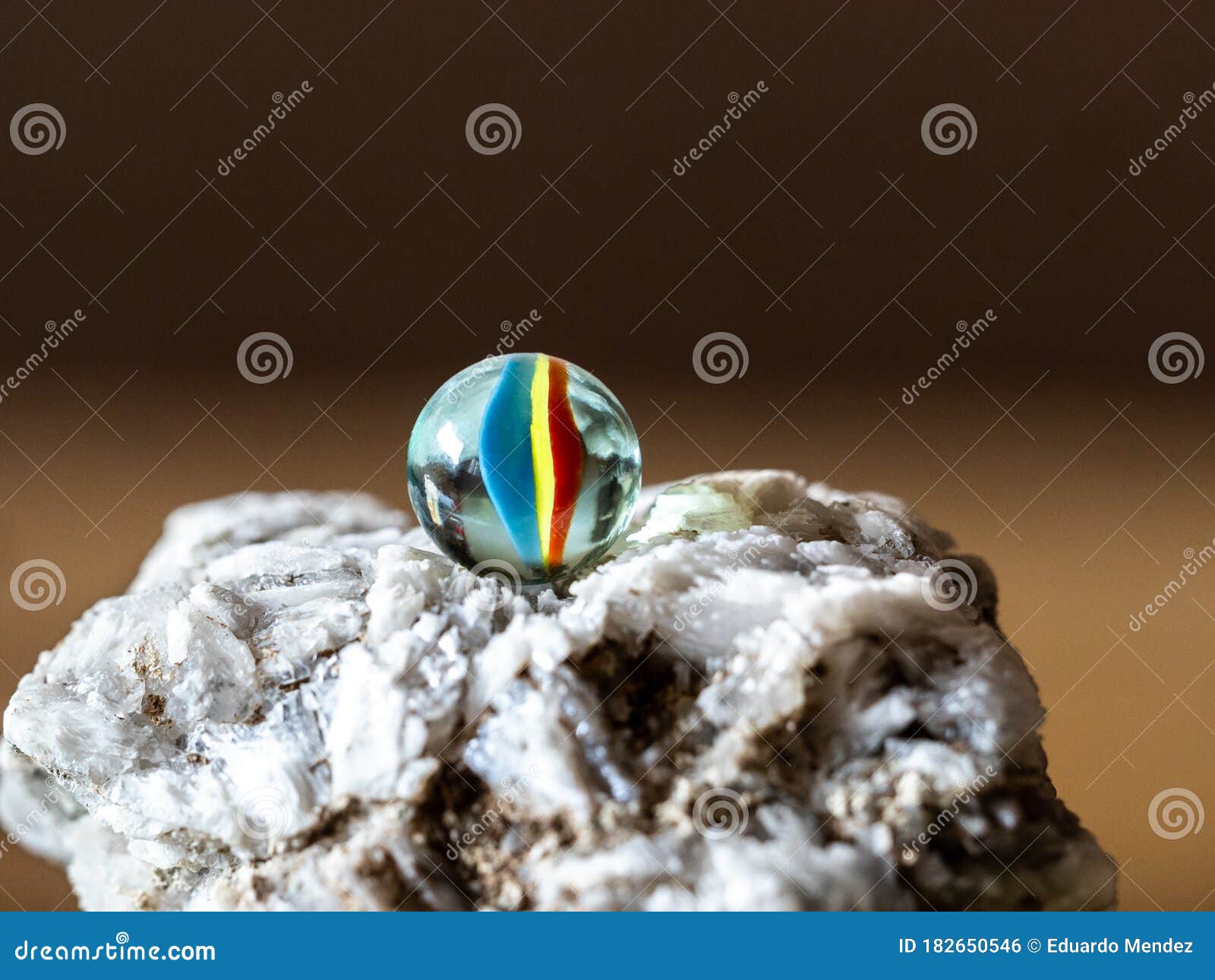Colored Clear Glass Marbles. Stock Photo Image of scattered, isolated