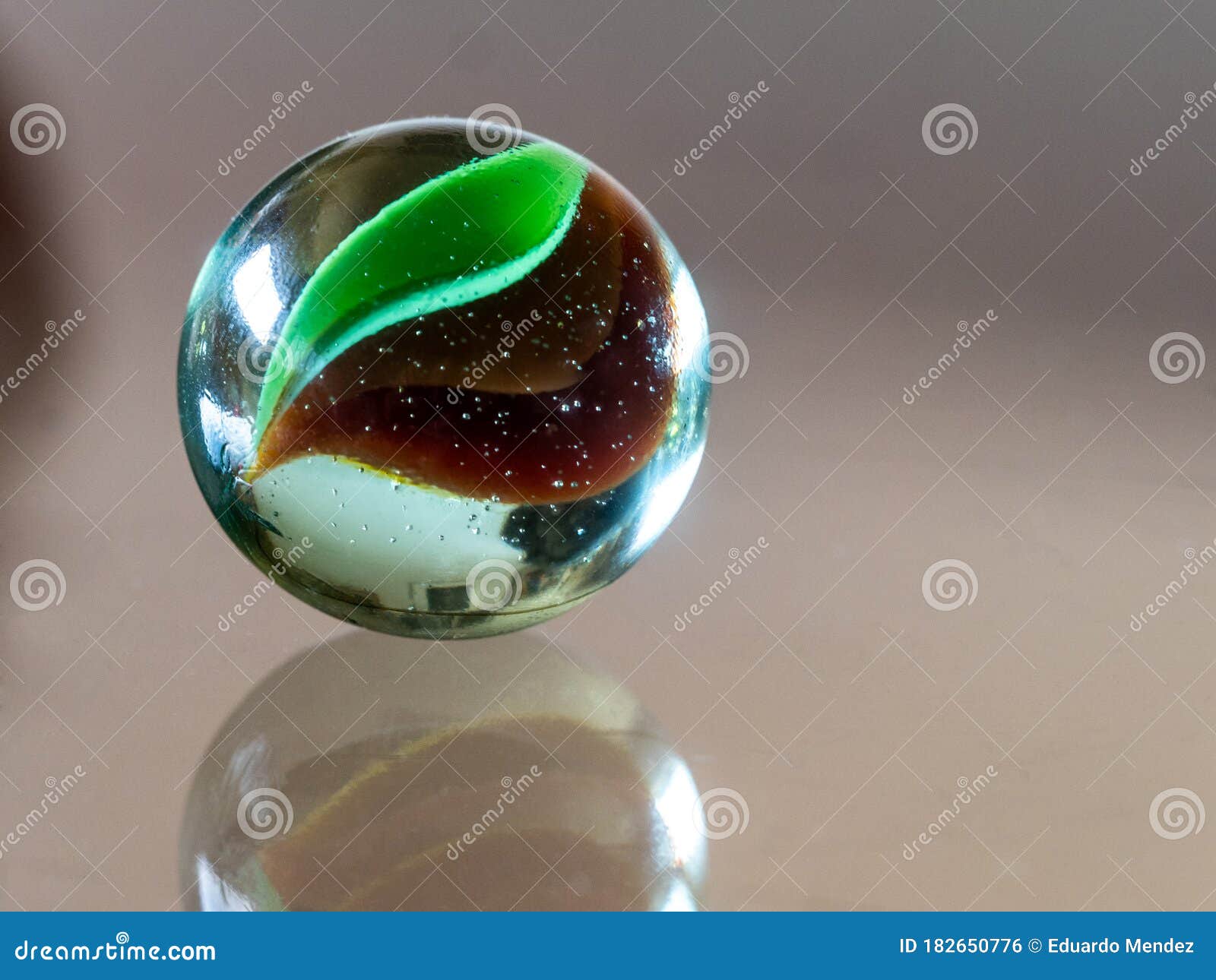 Colored Clear Glass Marbles. Stock Photo Image of blue, ball 182650776