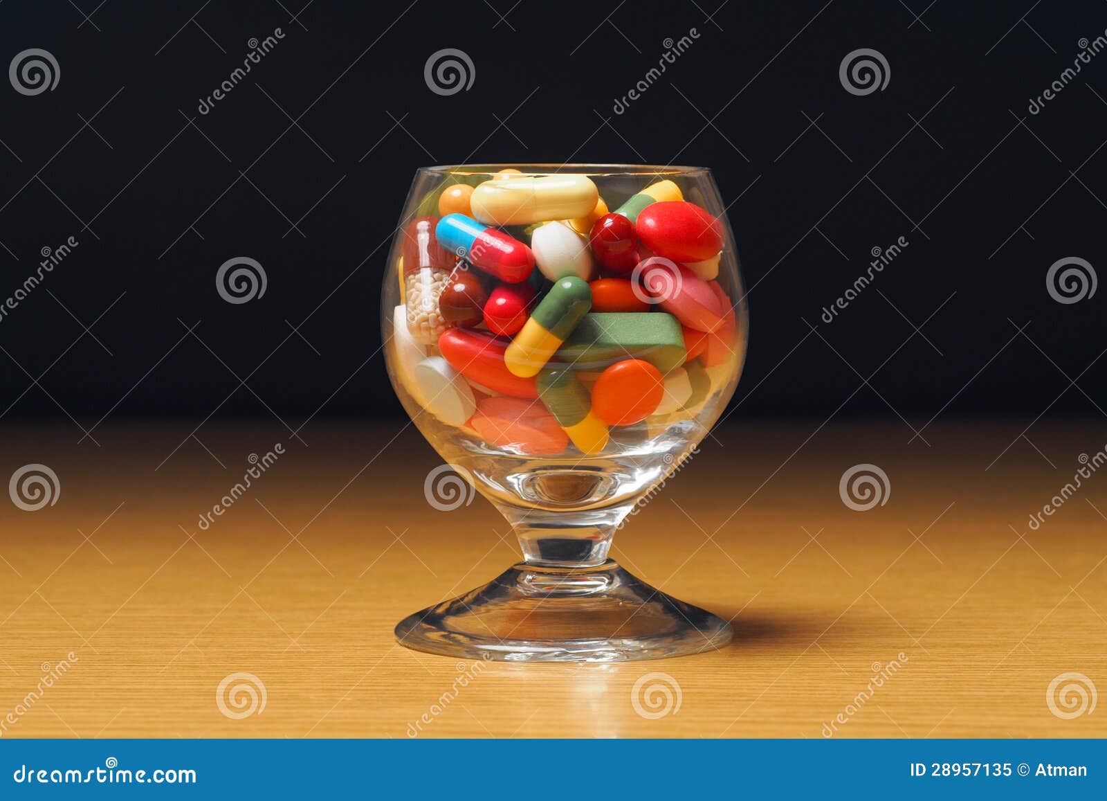 Glass with Medicine stock image. Image of glass, capsules 28957135