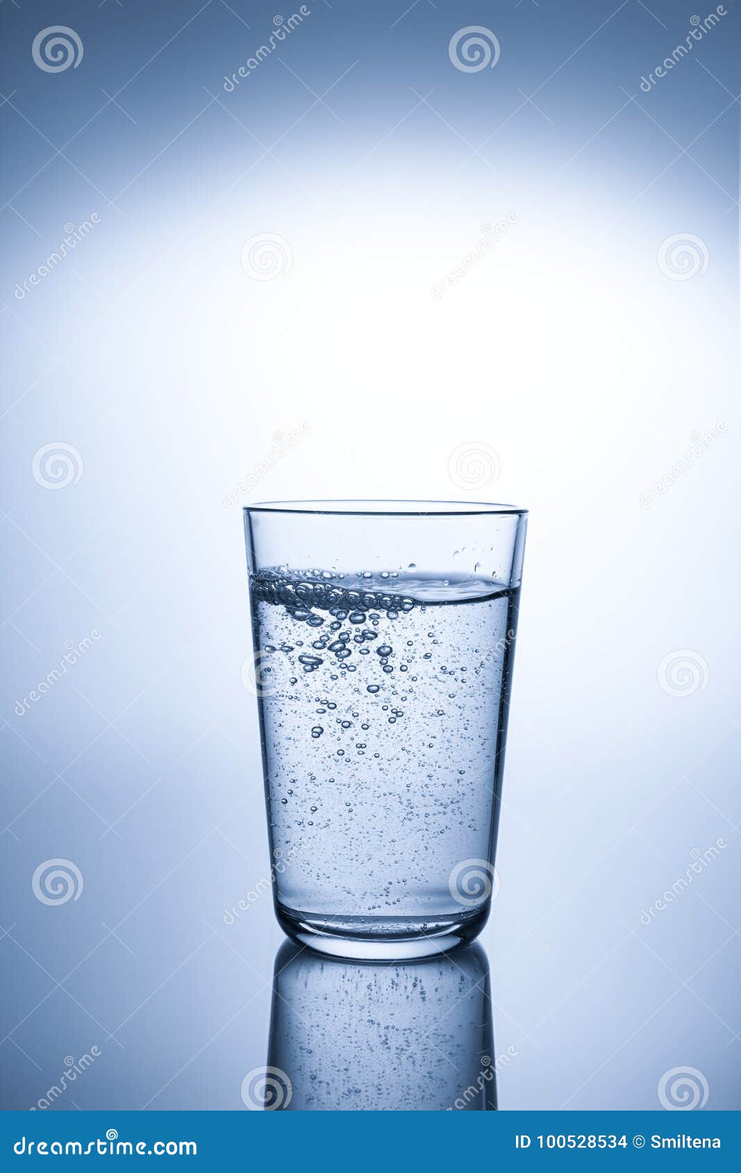 A glass of mineral water stock photo. Image of everyday 100528534