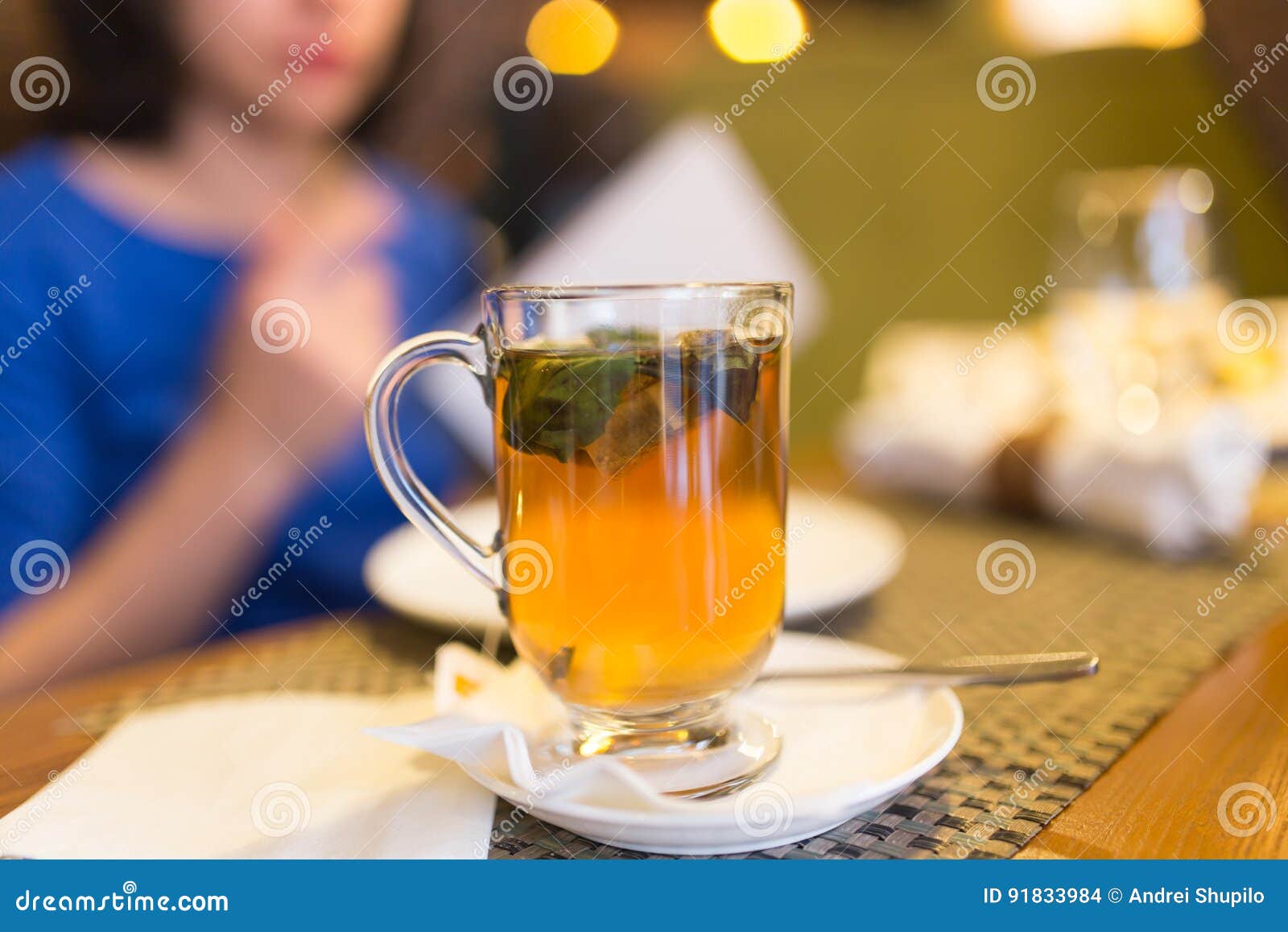 A Glass of Mint Tea in a Restaurant Stock Photo Image of sweet, herbal 91833984