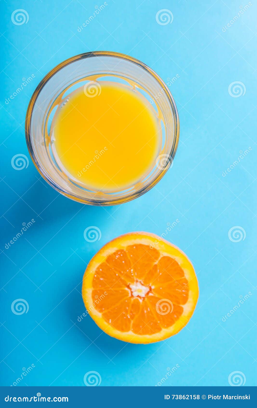 Glass of Orange Juice and Half of Orange Stock Photo Image of ripe