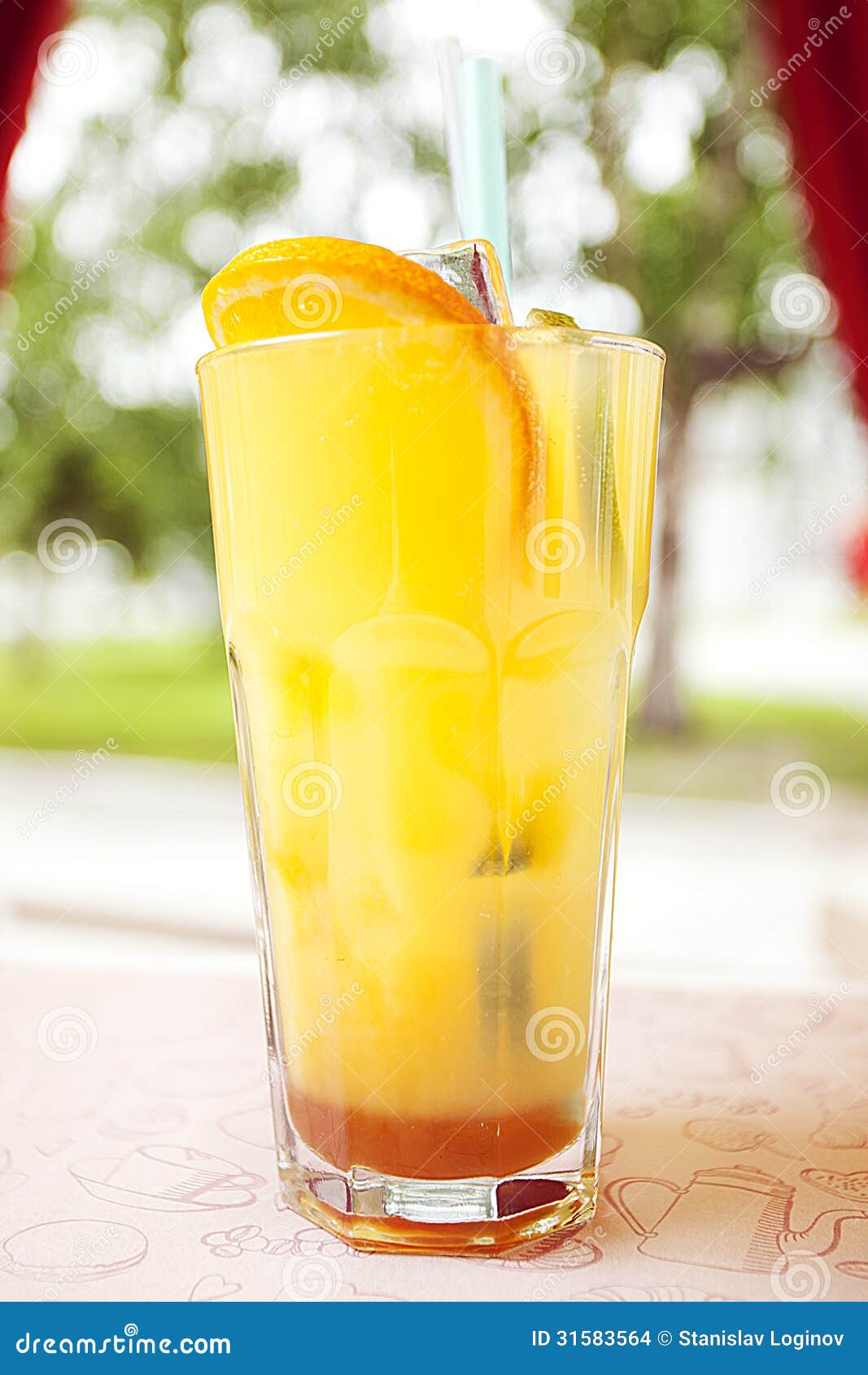 Glass of orange juice stock photo. Image of drinks, fruits 31583564